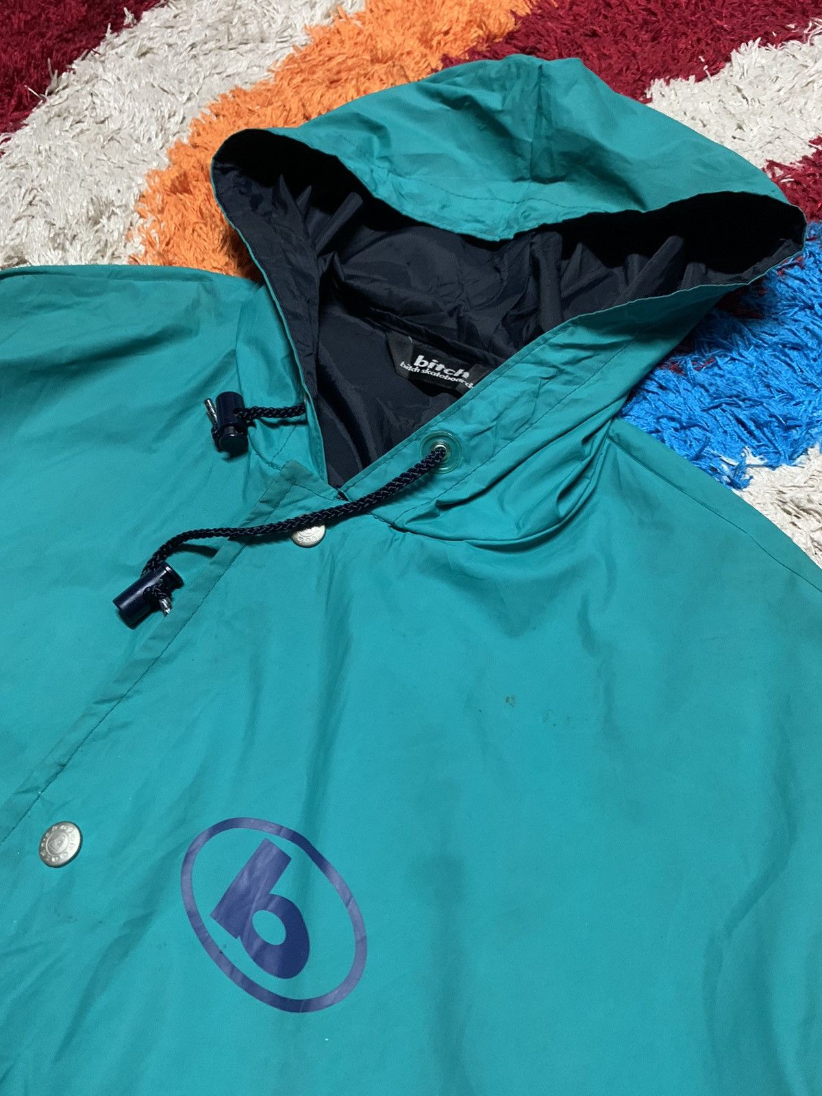 Public Housing Skate Team VINTAGE BITCH SKATEBOARDS WINDBREAKER JACKET HOODIE Size US L / EU 52-54 / 3 - 9 Thumbnail