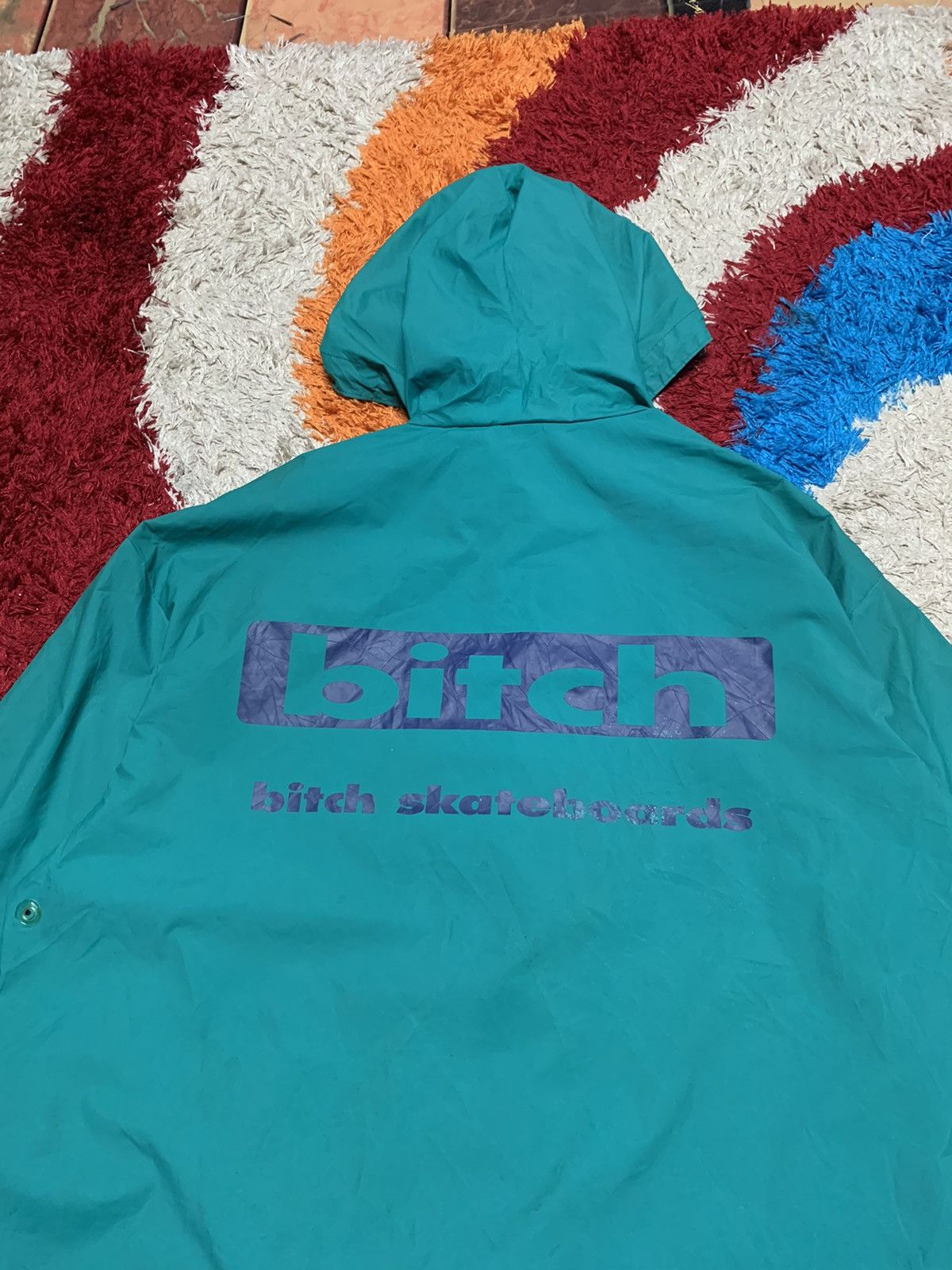 Public Housing Skate Team VINTAGE BITCH SKATEBOARDS WINDBREAKER JACKET HOODIE Size US L / EU 52-54 / 3 - 14 Thumbnail