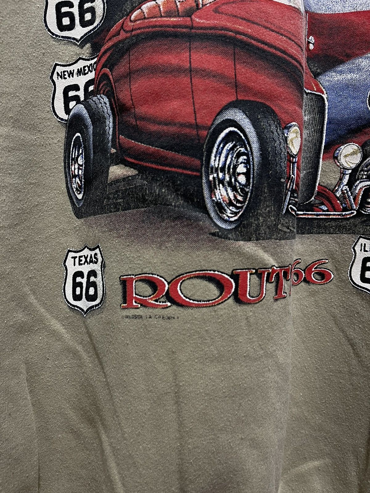 Jerzees × Vintage VINTAGE AMERICA HIGHWAYS ROUTE 66 BIG LOGO SWEATSHIRT Size US L / EU 52-54 / 3 - 3 Thumbnail