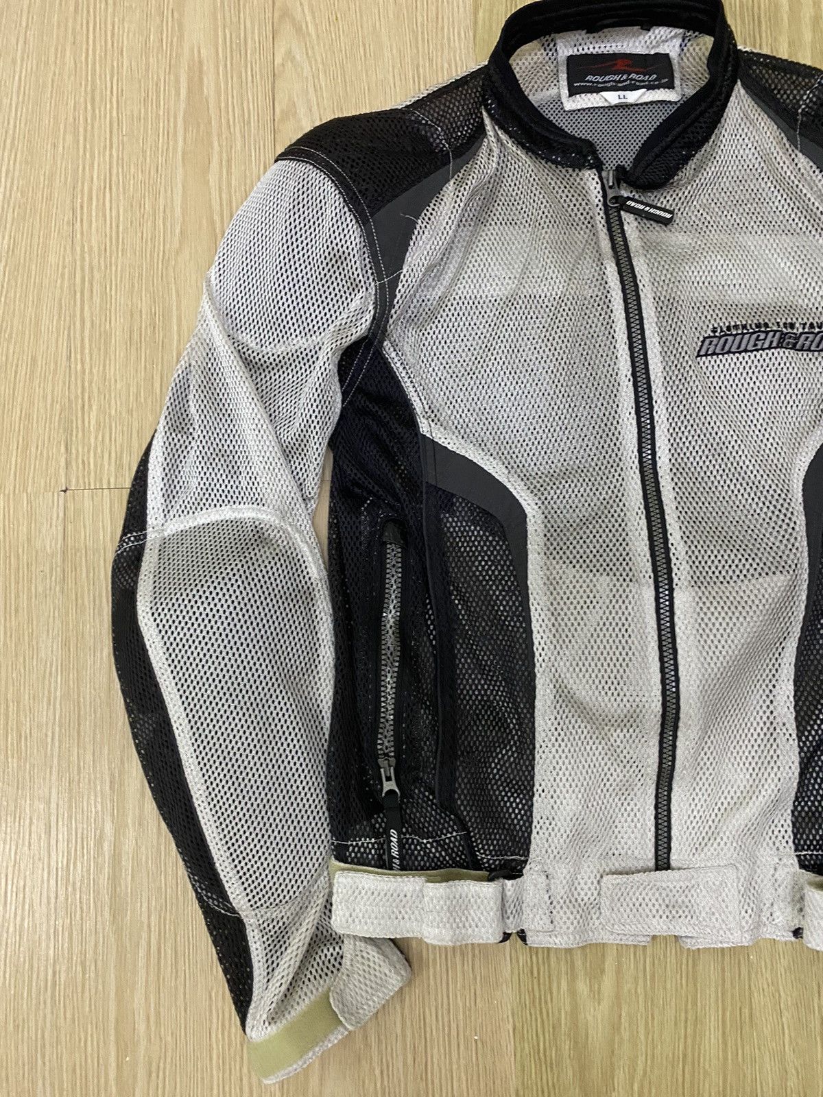 Japanese Brand Rough & Road paded mesh biker jacket Size US L / EU 52-54 / 3 - 5 Thumbnail