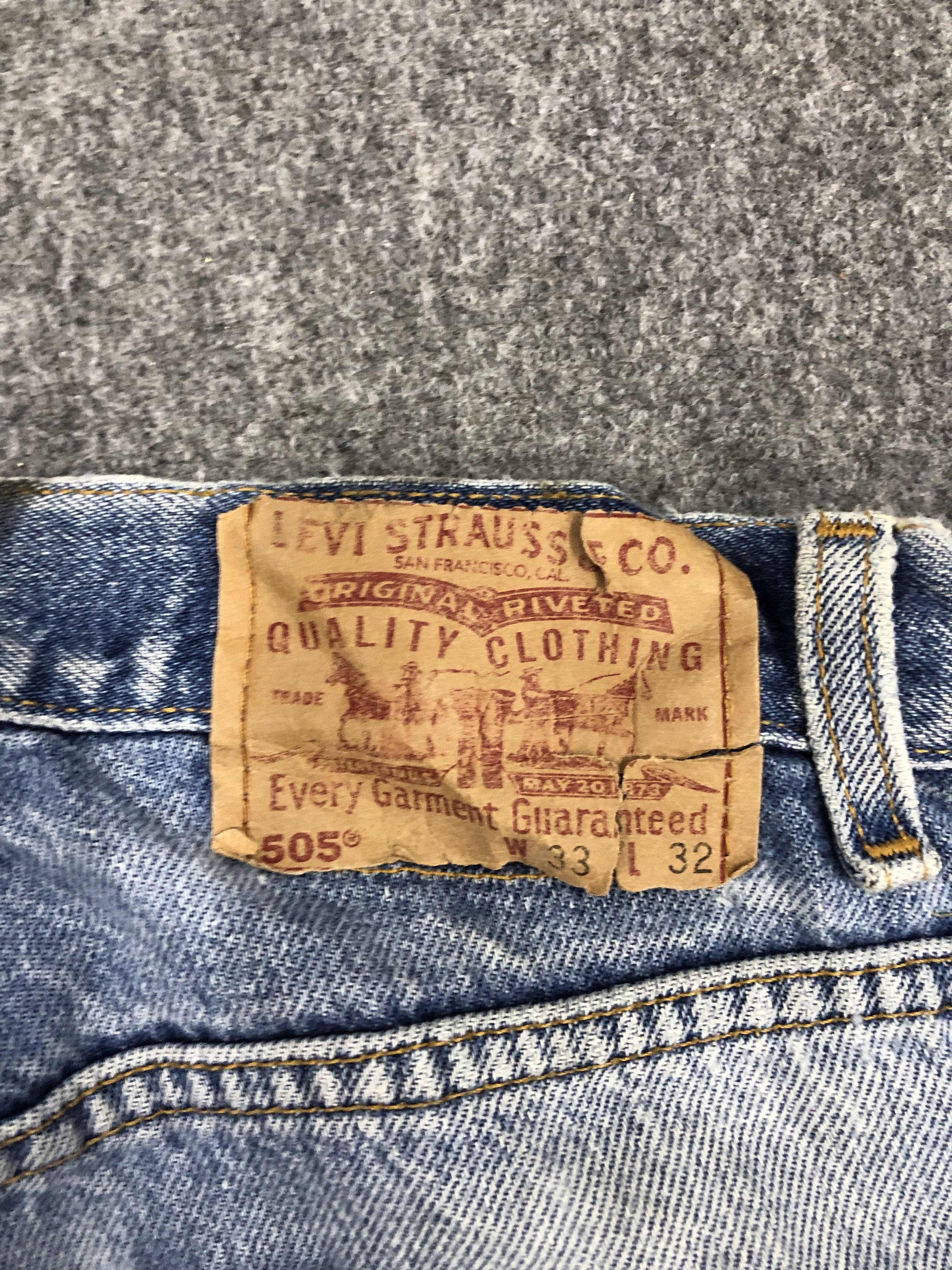 Levi's Vintage 90s Levis 505 Light Wash Denim DP1144 Size US 32 / EU 48 - 5 Thumbnail