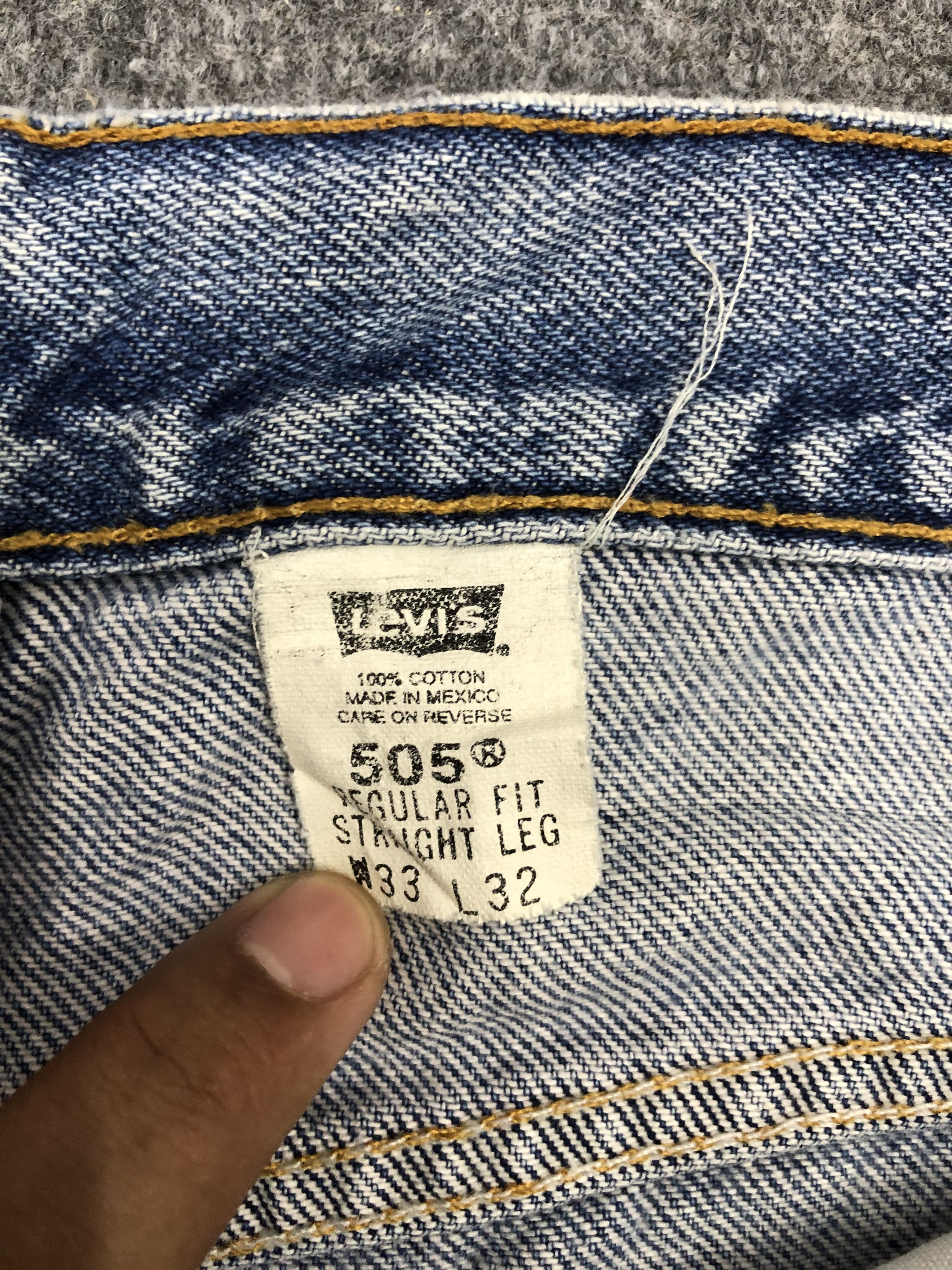 Levi's Vintage 90s Levis 505 Light Wash Denim DP1144 Size US 32 / EU 48 - 6 Thumbnail