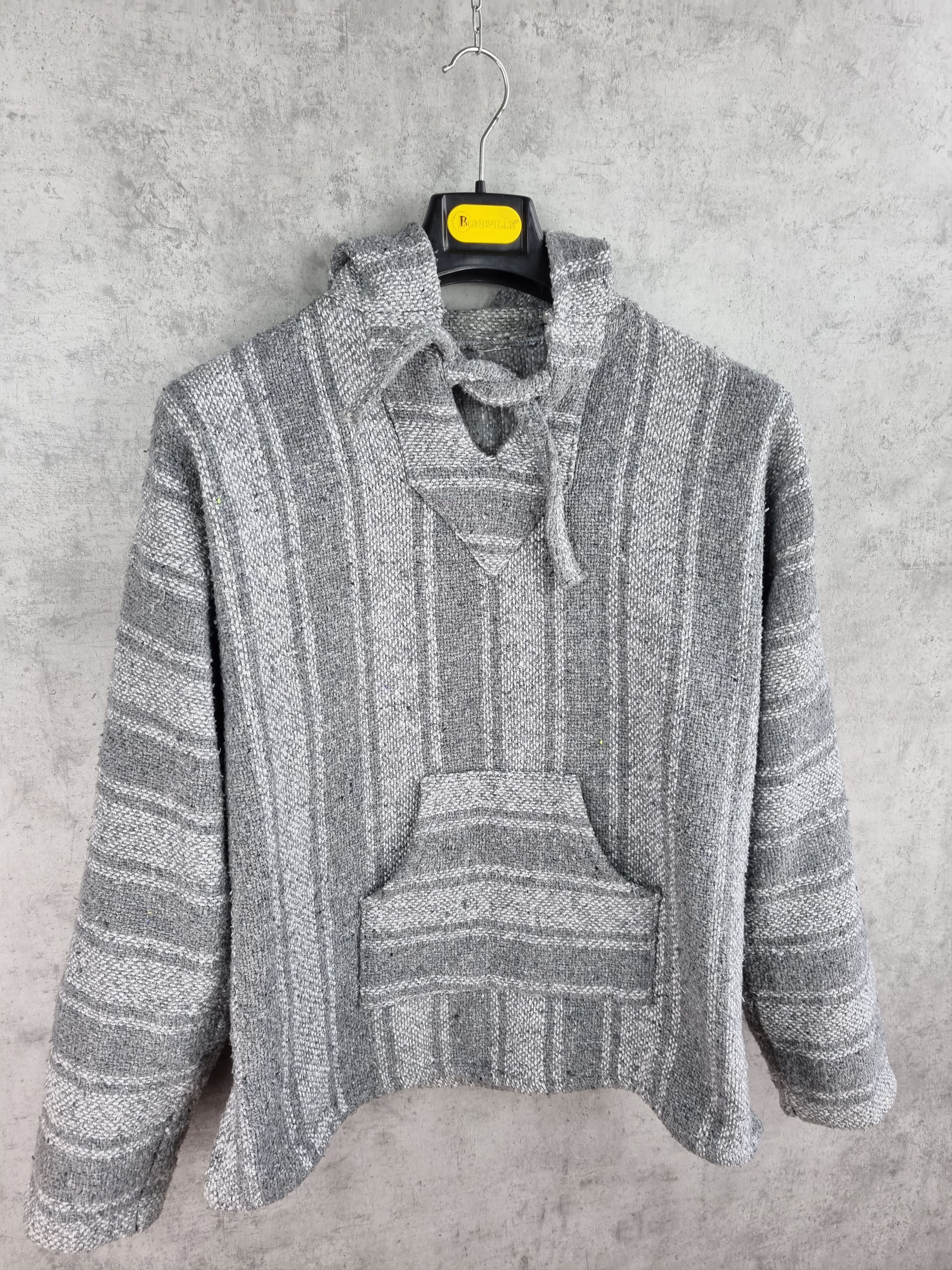 Native Rare 80s Knitted Native Hippie Hooded Shirt Surf Hoodie Size US M / EU 48-50 / 2 - 1 Thumbnail