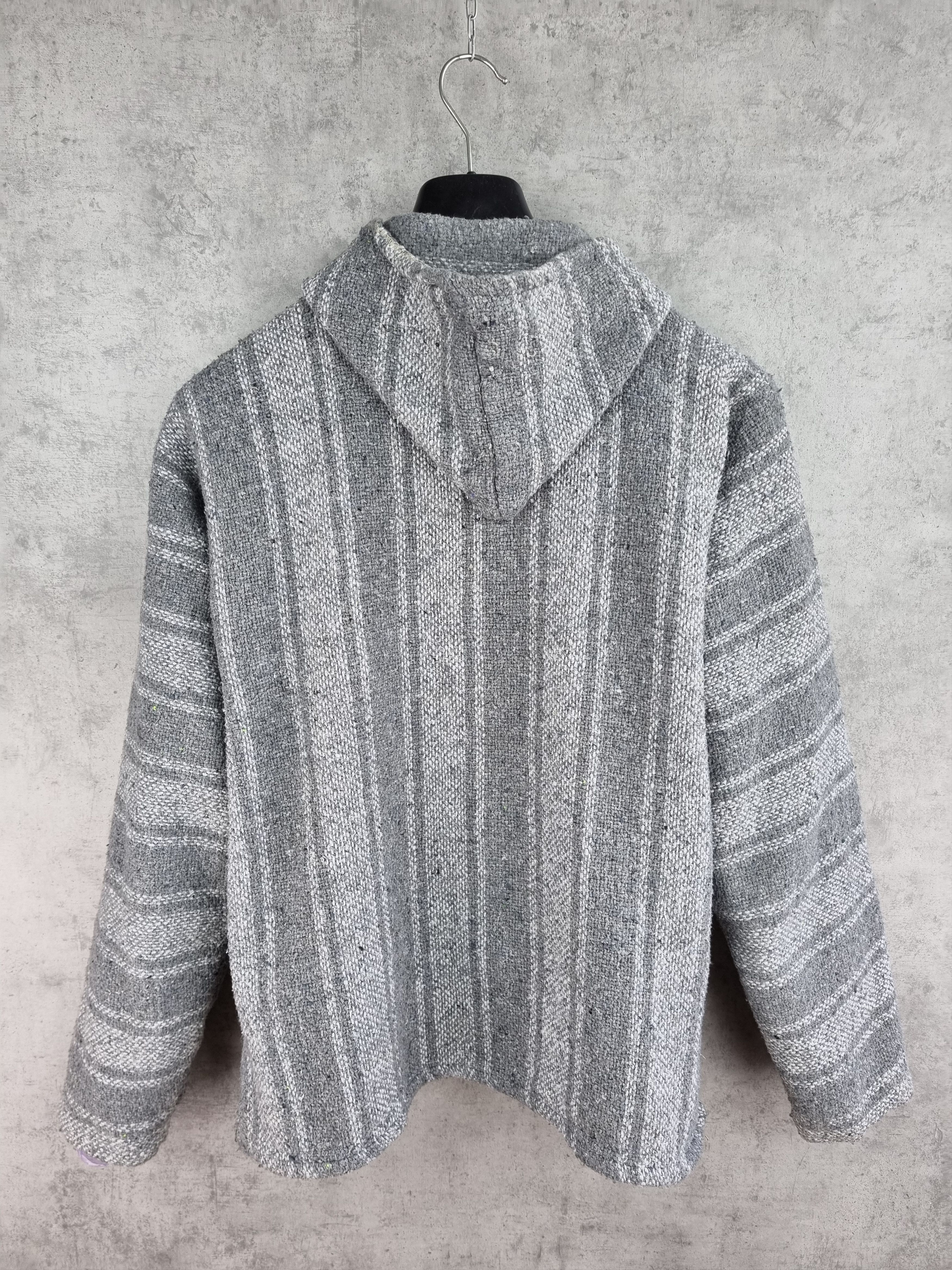 Native Rare 80s Knitted Native Hippie Hooded Shirt Surf Hoodie Size US M / EU 48-50 / 2 - 3 Thumbnail