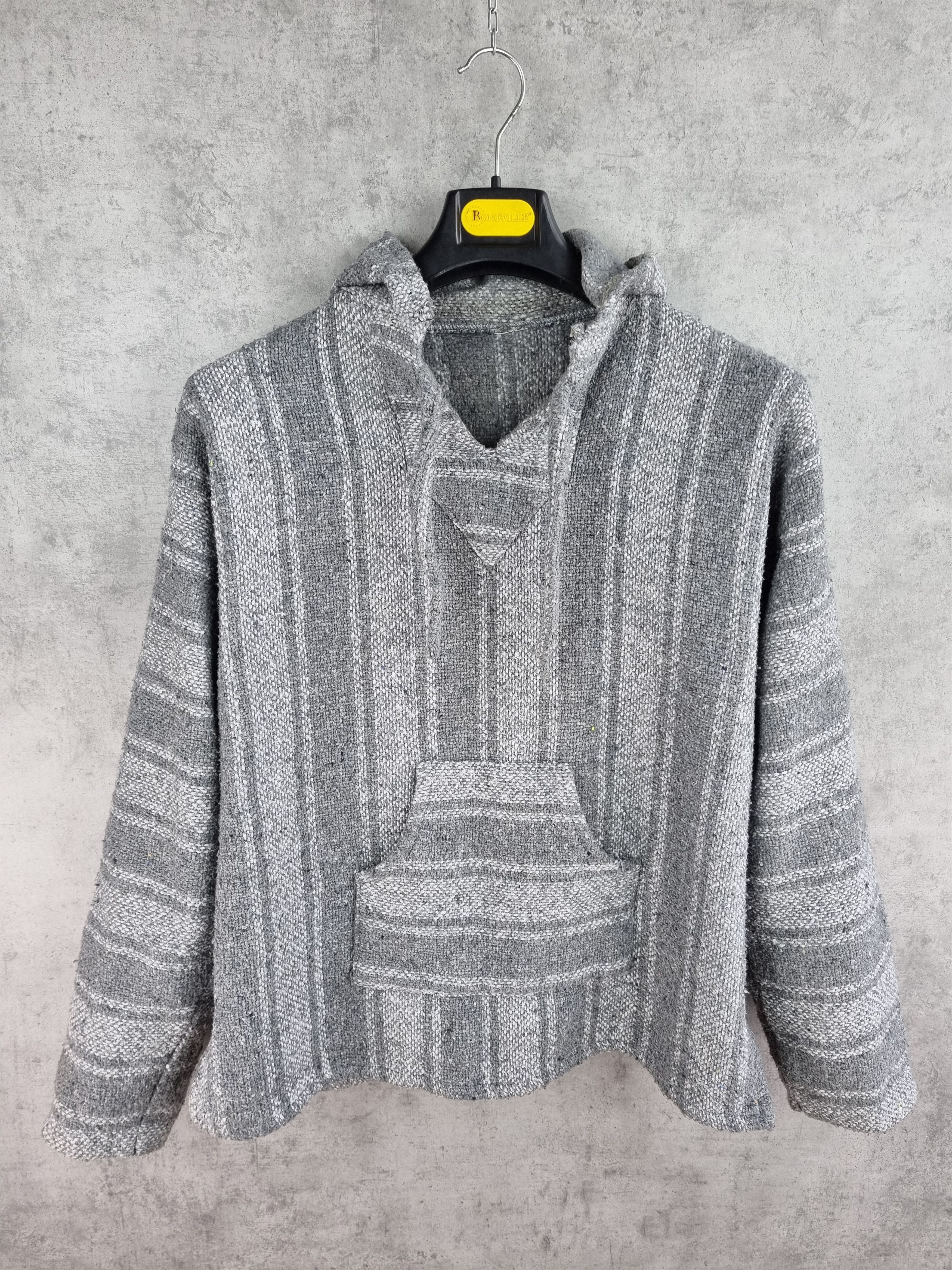 Native Rare 80s Knitted Native Hippie Hooded Shirt Surf Hoodie Size US M / EU 48-50 / 2 - 14 Thumbnail