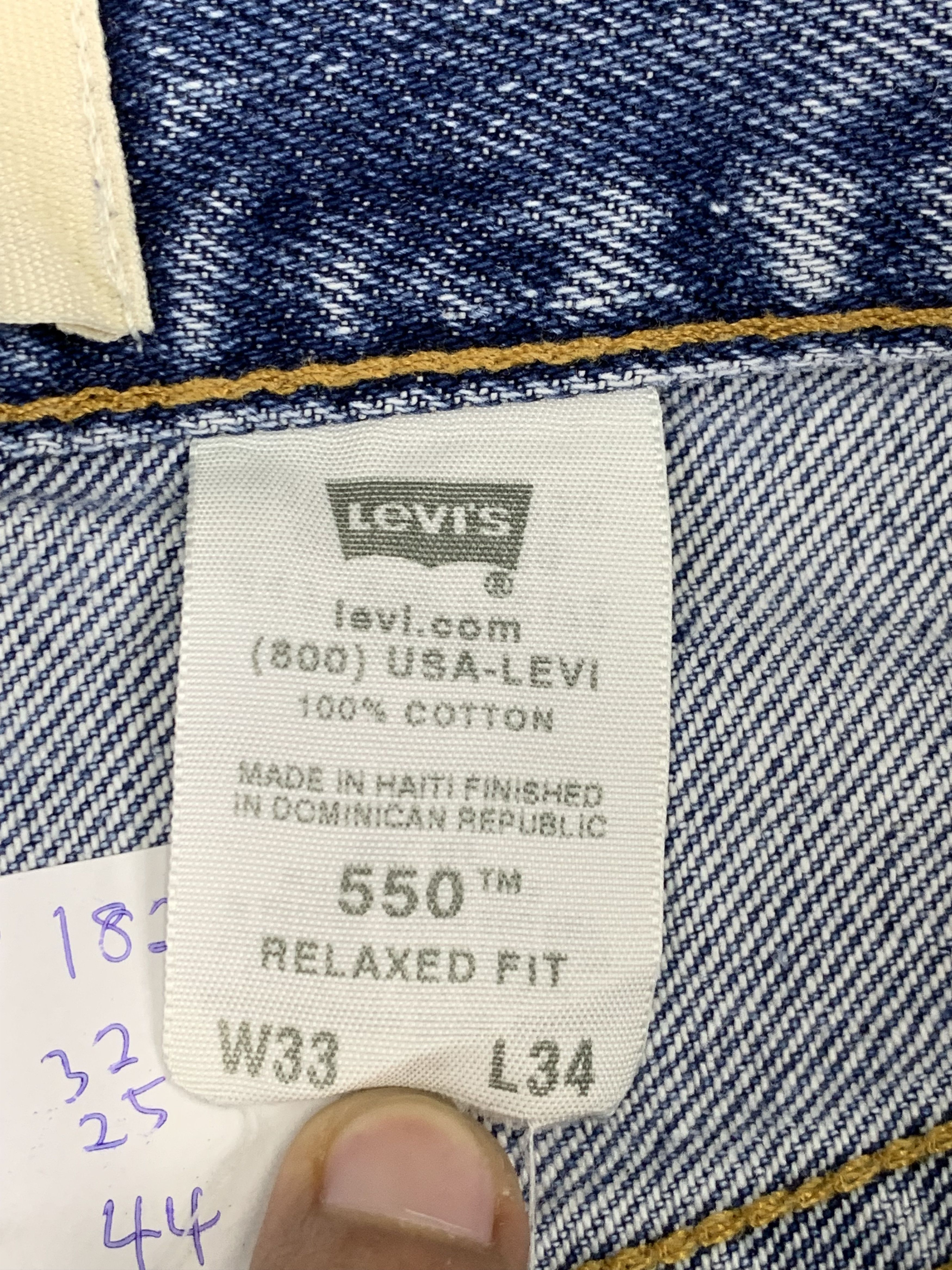 Levi's Vintage Levis 550 Light Wash Jeans DP1826 Size US 32 / EU 48 - 7 Thumbnail