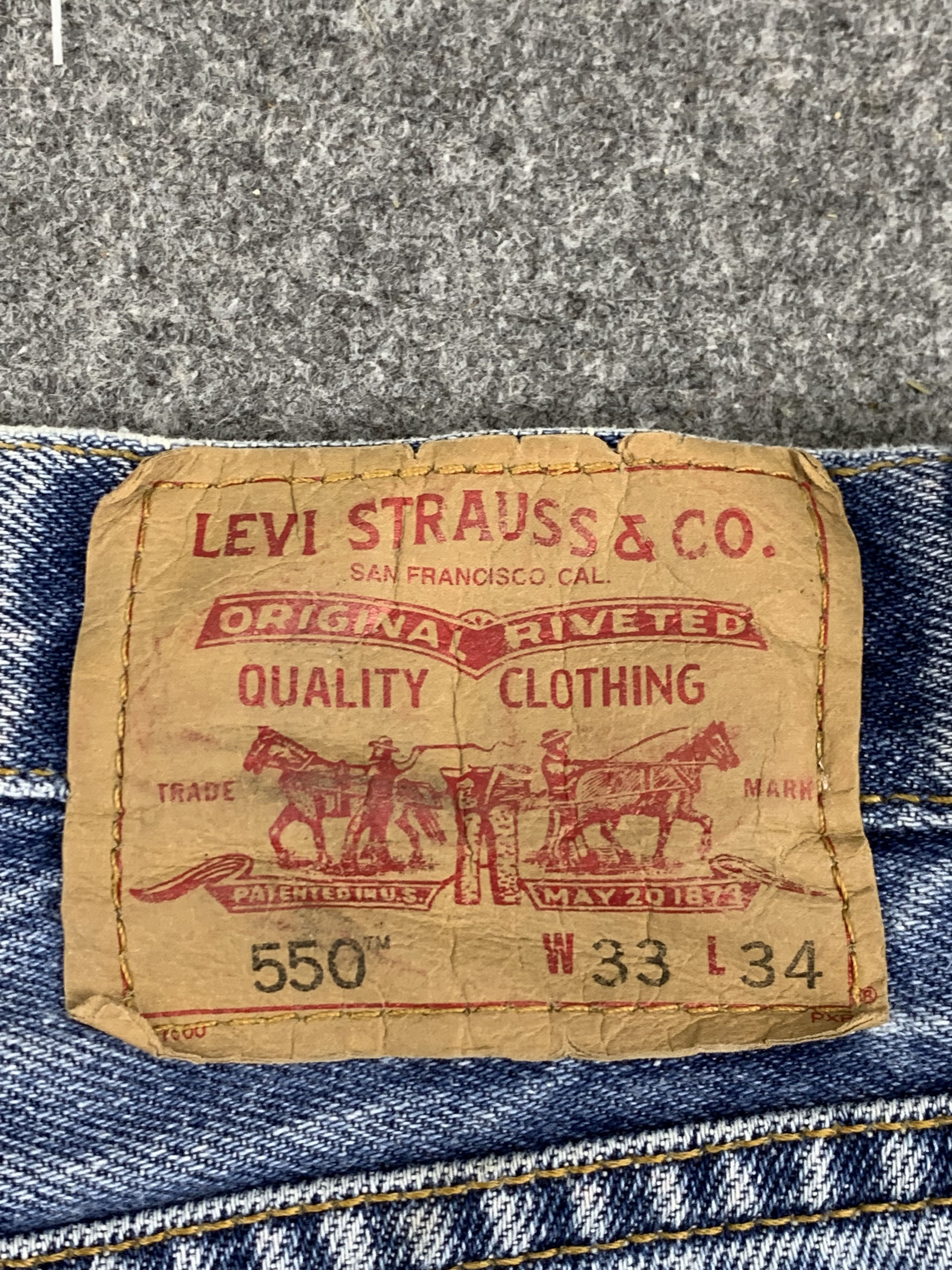 Levi's Vintage Levis 550 Light Wash Jeans DP1826 Size US 32 / EU 48 - 4 Thumbnail