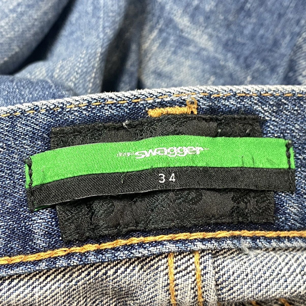 Japanese Brand 2000s Swagger - Dollar Patch Crash Denim Size US 34 / EU 50 - 16 Thumbnail