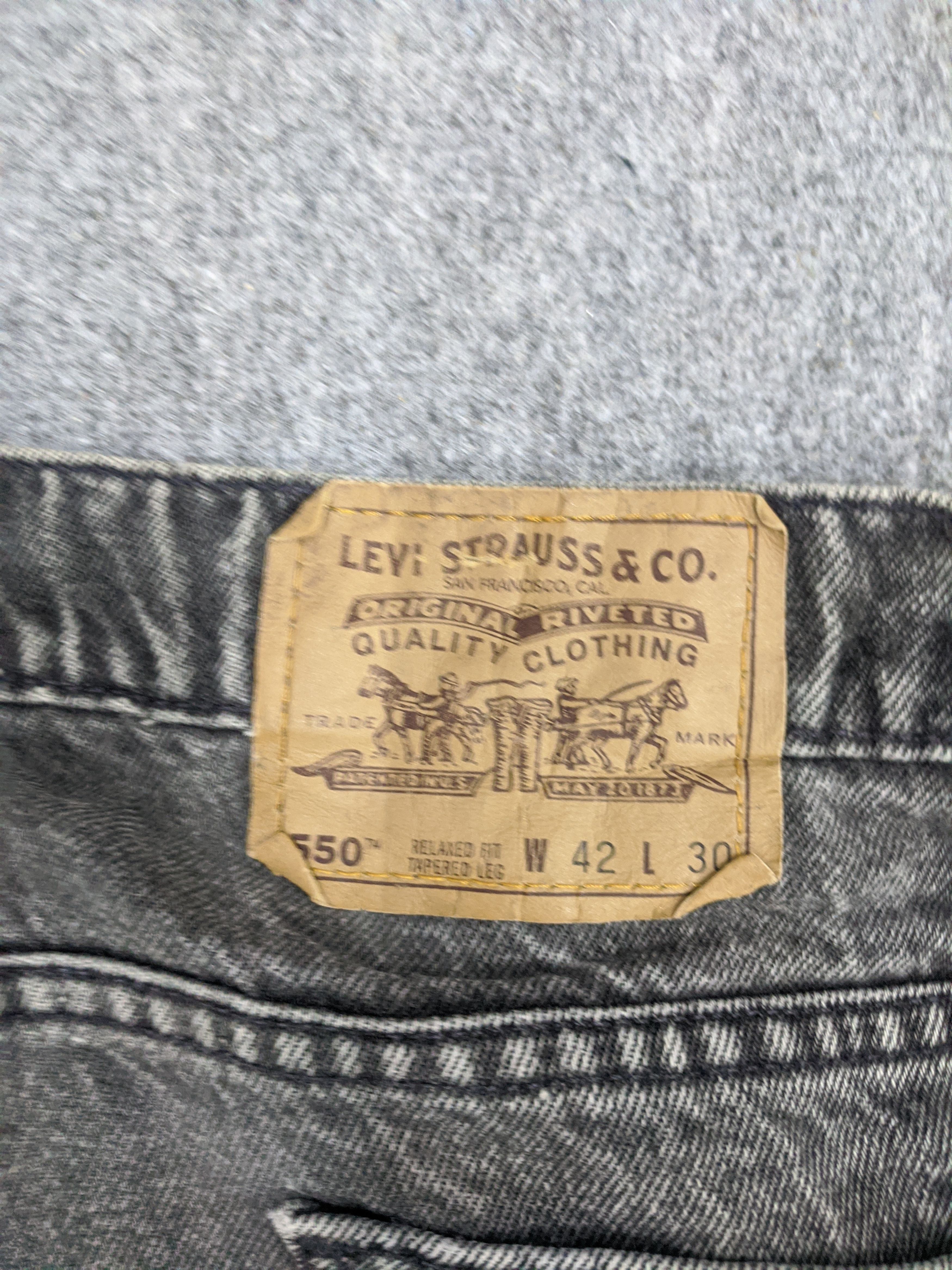 Levi's Vintage 90s Levis 550 Orange Tab Jeans DP0803 Size US 32 / EU 48 - 5 Thumbnail