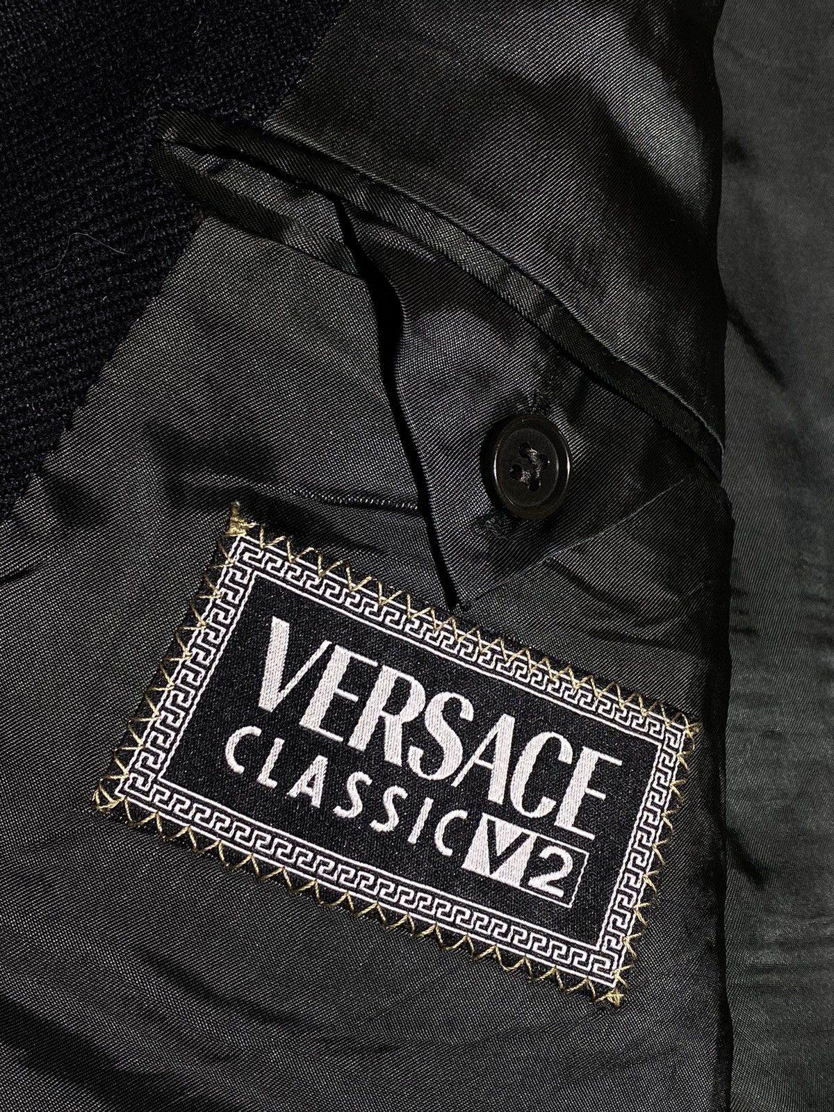 Vintage Vintage 90’s Versace Classic V2 wool blazer Size 40R - 13 Thumbnail