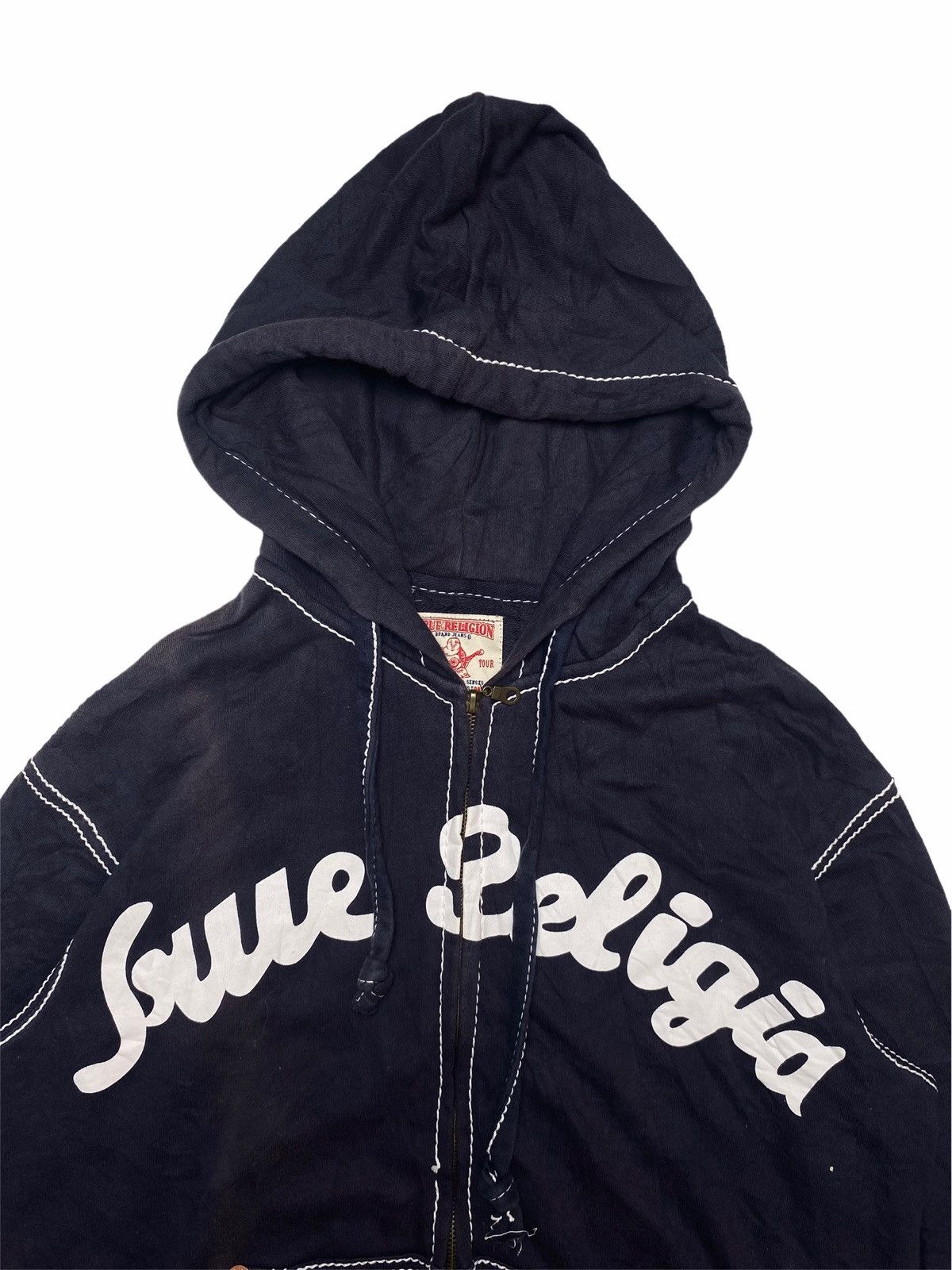 True Religion 2000s True Religion - OG Contrast Stitching Zip Hoodie Size US L / EU 52-54 / 3 - 7 Thumbnail