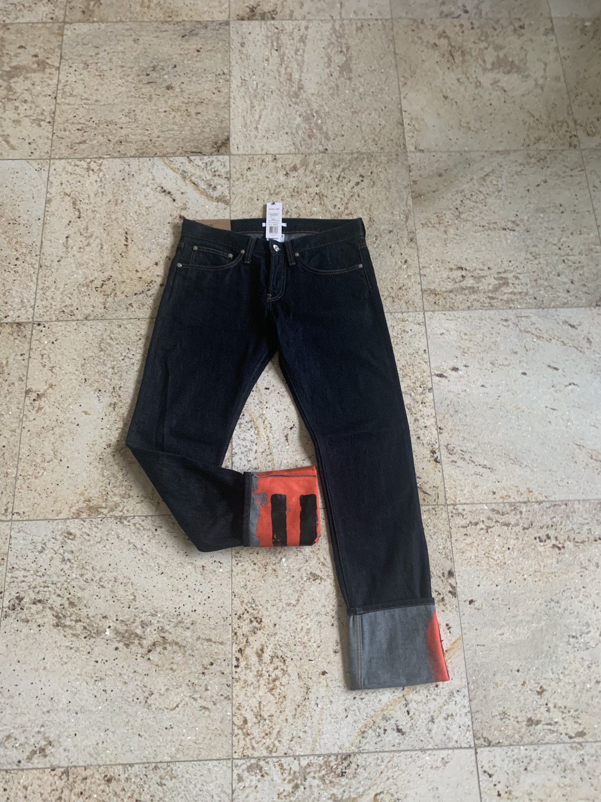 Helmut Lang Josephine Masc Lo Drainpipe Denim Size US 29 - 2 Thumbnail