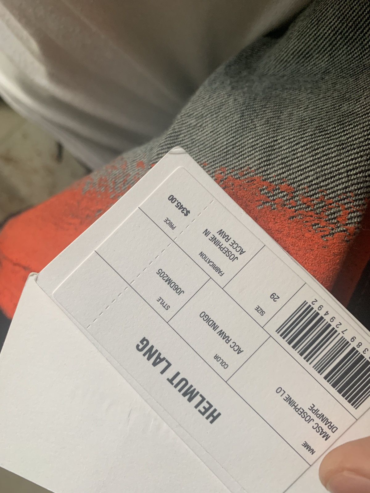 Helmut Lang Josephine Masc Lo Drainpipe Denim Size US 29 - 9 Thumbnail