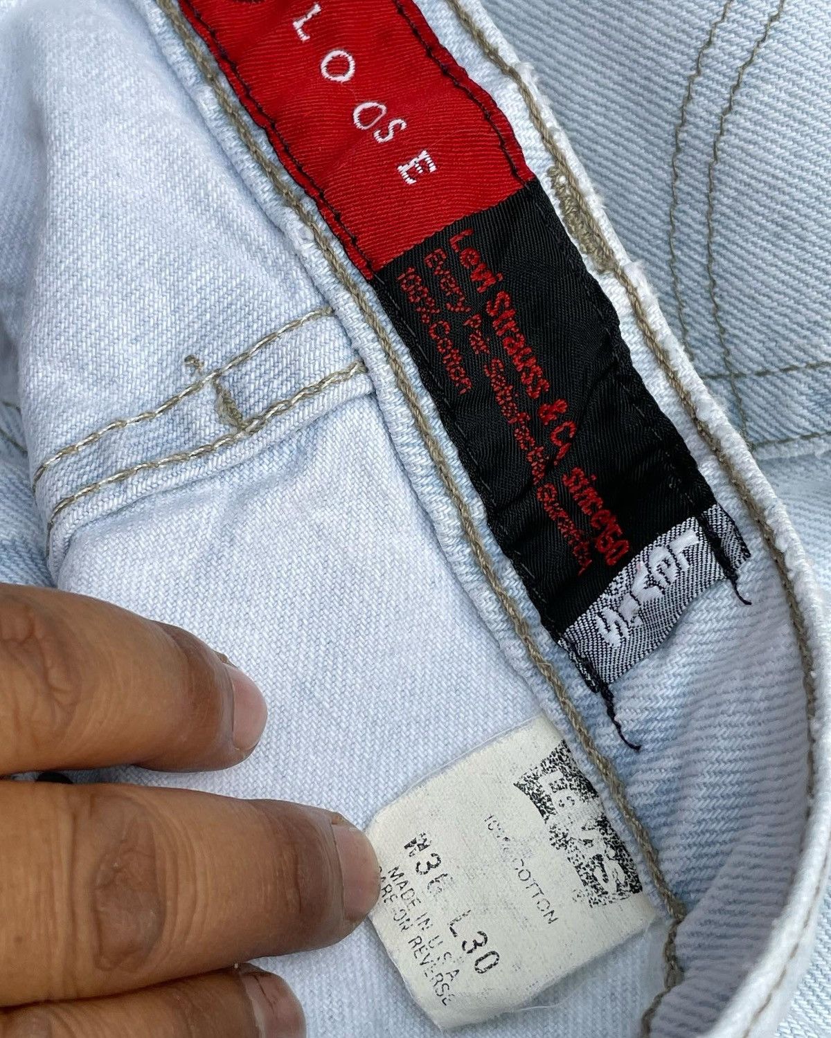Levi's × Vintage Vintage 1994 Levis Silvertab Loose Size US 35 - 17 Thumbnail