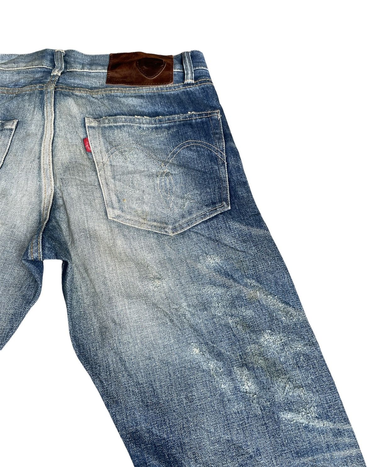 Japanese Brand Glamb Japan Selvedge Aging Distressed Rework Denim Size US 32 / EU 48 - 13 Thumbnail