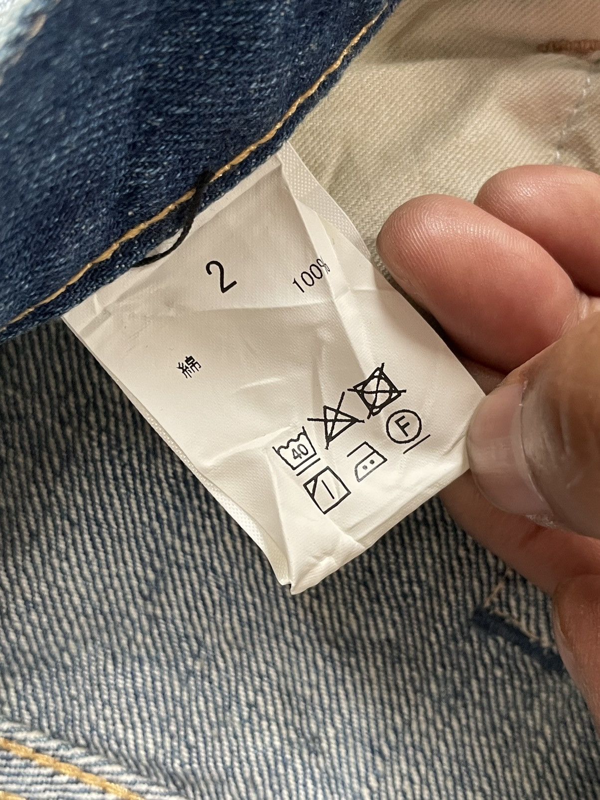 Japanese Brand Glamb Japan Selvedge Aging Distressed Rework Denim Size US 32 / EU 48 - 22 Thumbnail