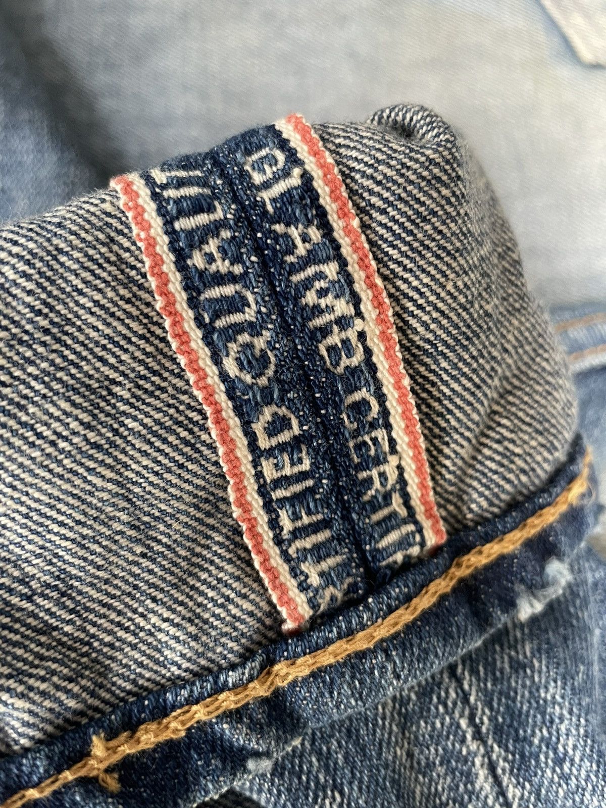 Japanese Brand Glamb Japan Selvedge Aging Distressed Rework Denim Size US 32 / EU 48 - 17 Thumbnail