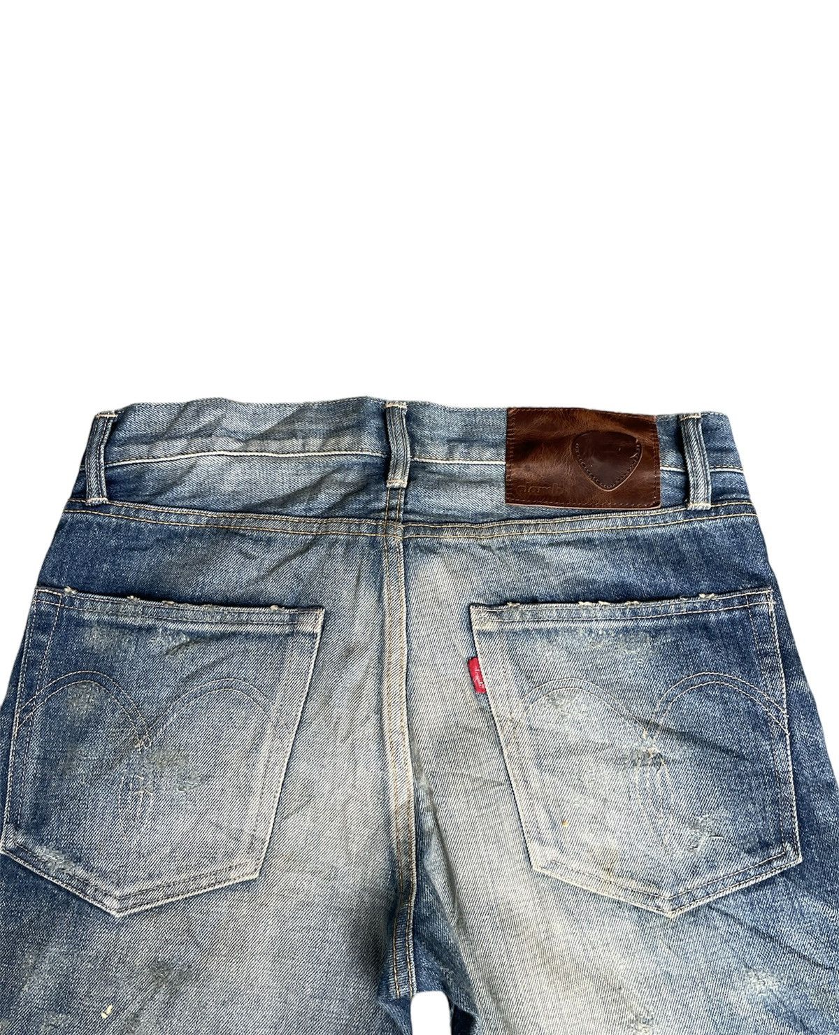Japanese Brand Glamb Japan Selvedge Aging Distressed Rework Denim Size US 32 / EU 48 - 15 Thumbnail