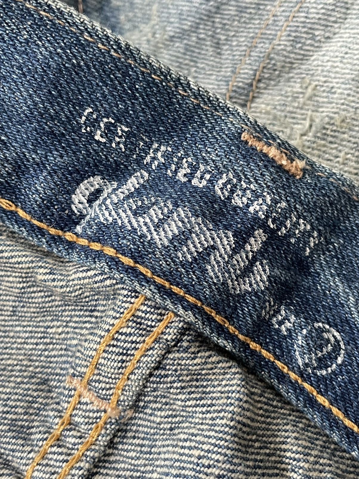 Japanese Brand Glamb Japan Selvedge Aging Distressed Rework Denim Size US 32 / EU 48 - 21 Thumbnail