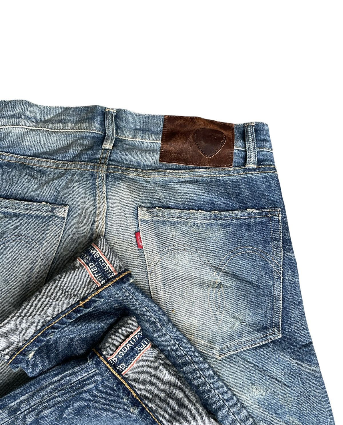 Japanese Brand Glamb Japan Selvedge Aging Distressed Rework Denim Size US 32 / EU 48 - 16 Thumbnail