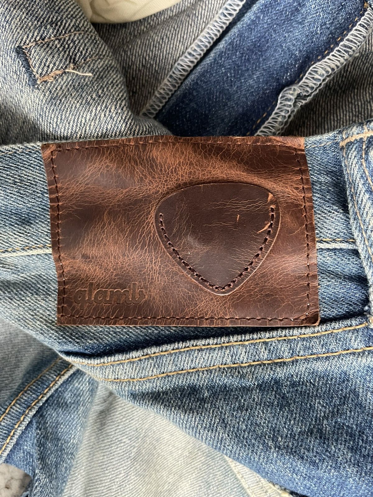 Japanese Brand Glamb Japan Selvedge Aging Distressed Rework Denim Size US 32 / EU 48 - 19 Thumbnail