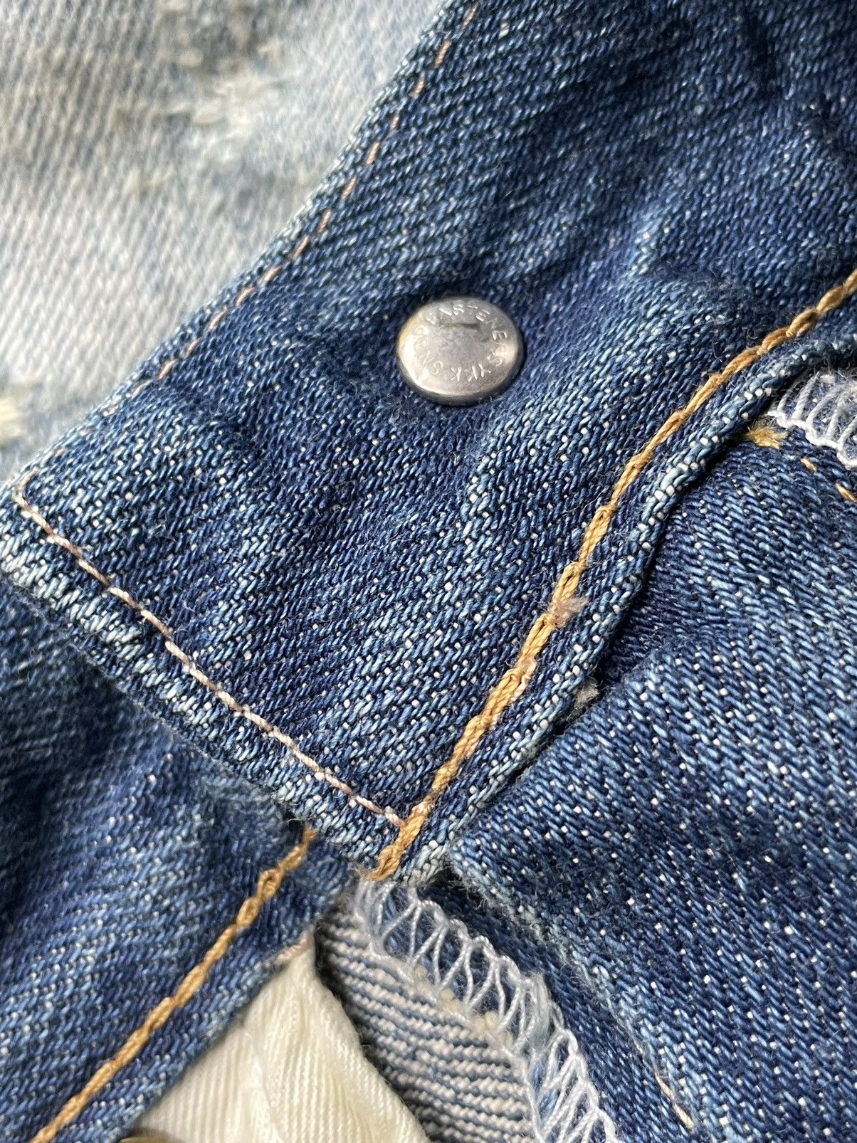Japanese Brand Glamb Japan Selvedge Aging Distressed Rework Denim Size US 32 / EU 48 - 23 Thumbnail