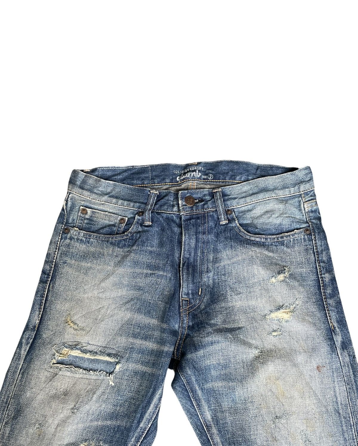 Japanese Brand Glamb Japan Selvedge Aging Distressed Rework Denim Size US 32 / EU 48 - 9 Thumbnail