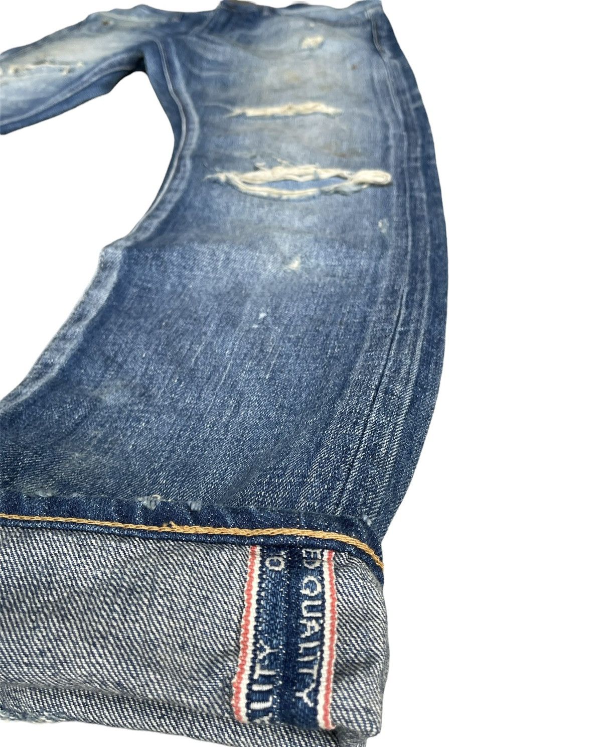 Japanese Brand Glamb Japan Selvedge Aging Distressed Rework Denim Size US 32 / EU 48 - 5 Thumbnail