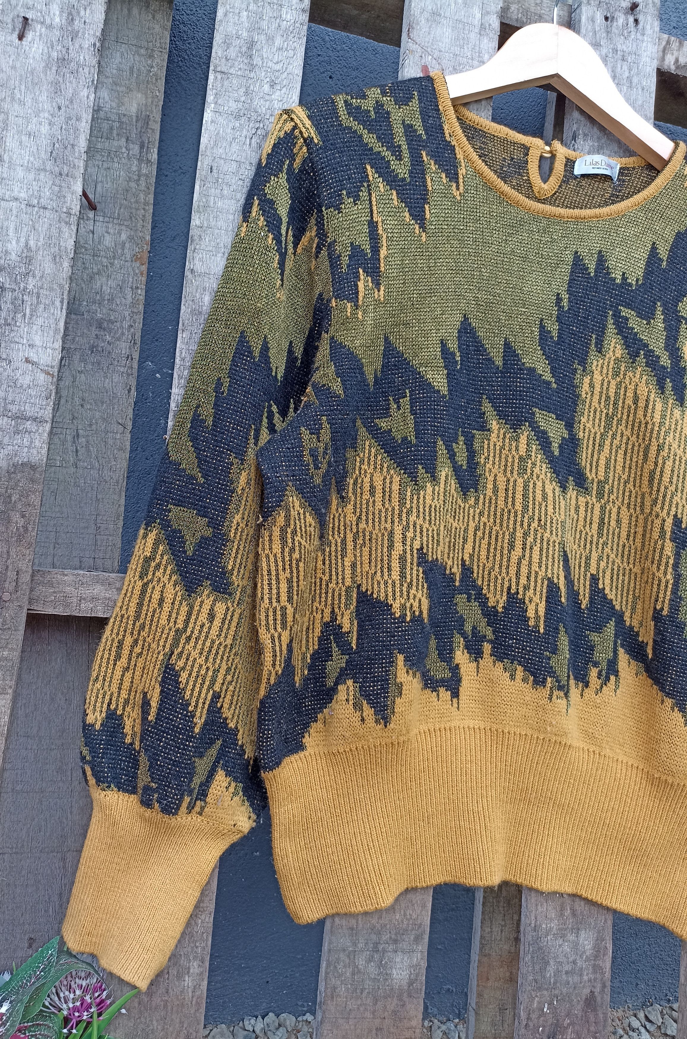 Homespun Knitwear × Japanese Brand Lilas Dame sweater Size L / US 10 / IT 46 - 3 Thumbnail