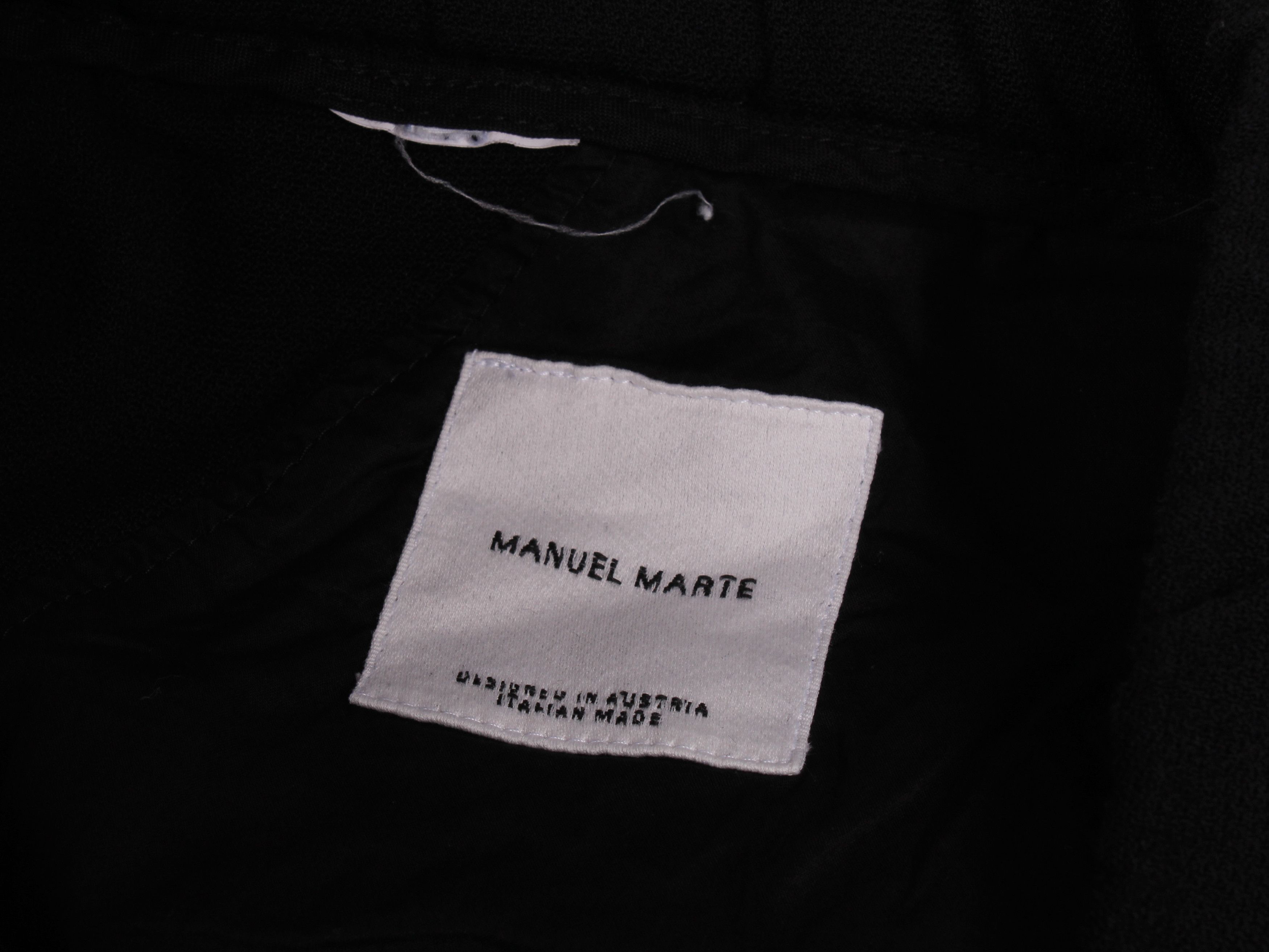 Other Avant Garde Manuel Marte Black Wool Pants Trousers Size US 28 / EU 44 - 5 Thumbnail