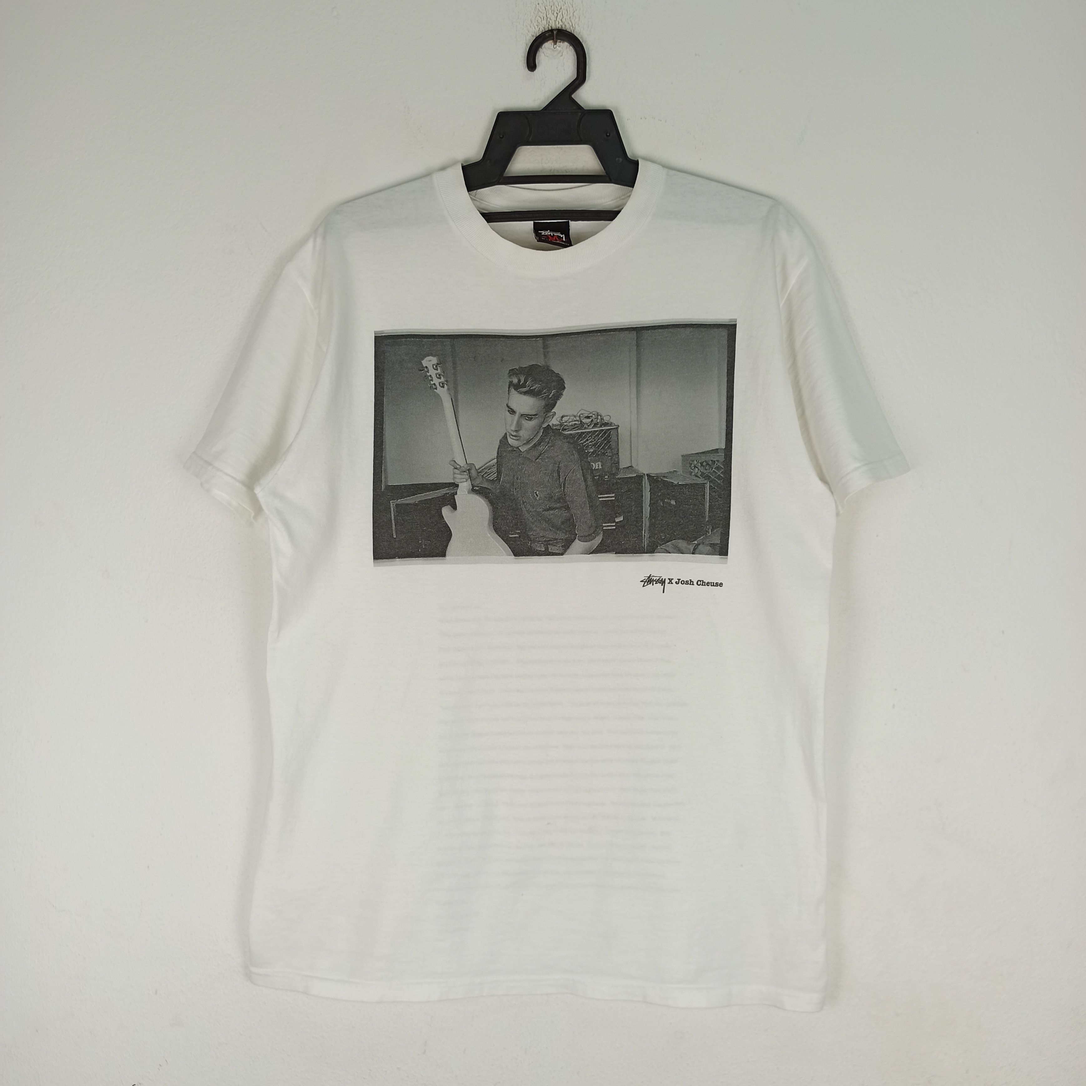 image of Stussy Tee X Josh Cheuse Collaboration Tee Streetwear Ttyle in White, Men's (Size Medium)