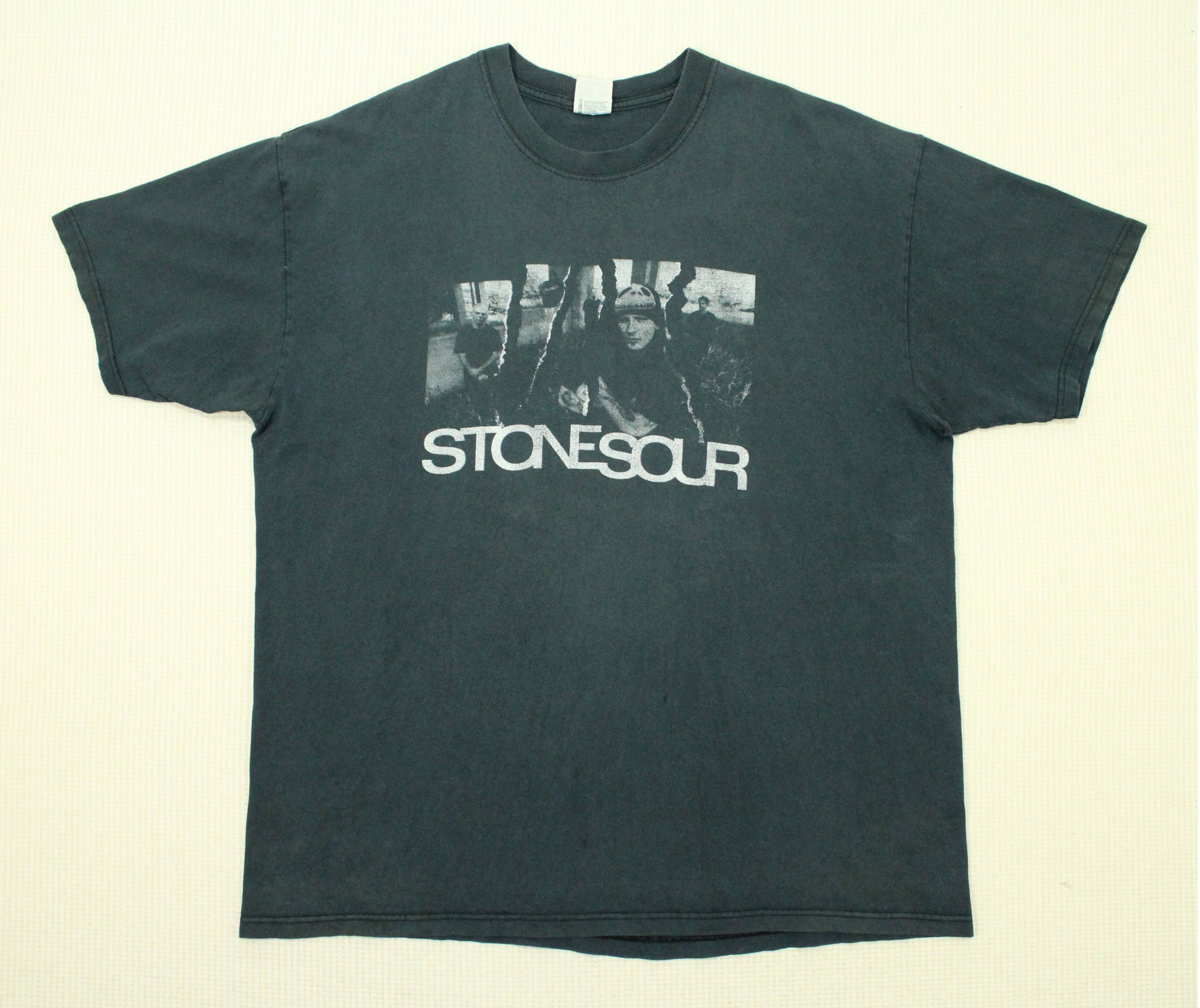 Band Tees Vintage STONE SOUR T Shirt Distressed Slipknot Size US XL / EU 56 / 4 - 3 Thumbnail