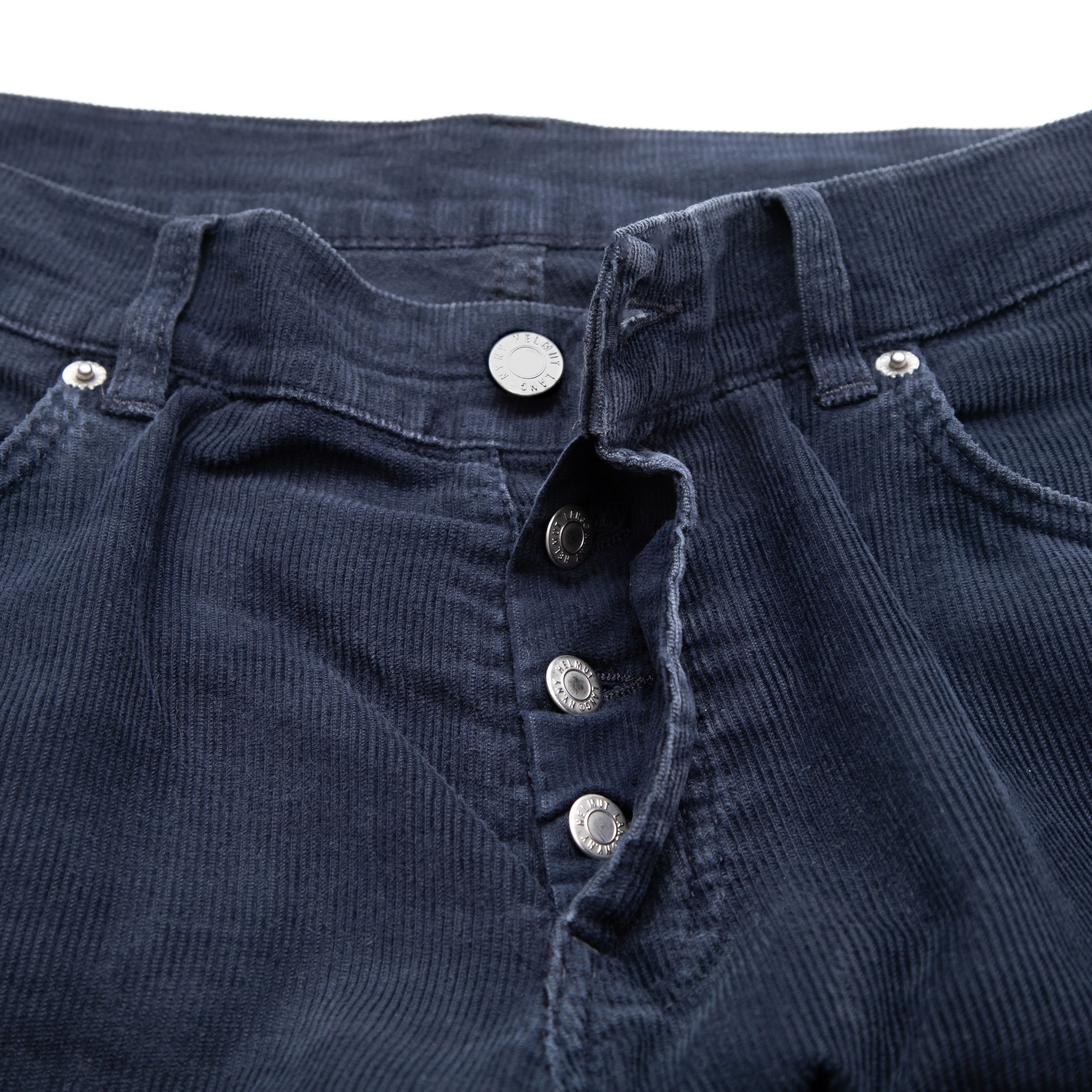 Helmut Lang HELMUT LANG NY Double Cuff Corduroy Pants Navy / Black Size US 33 - 6 Thumbnail