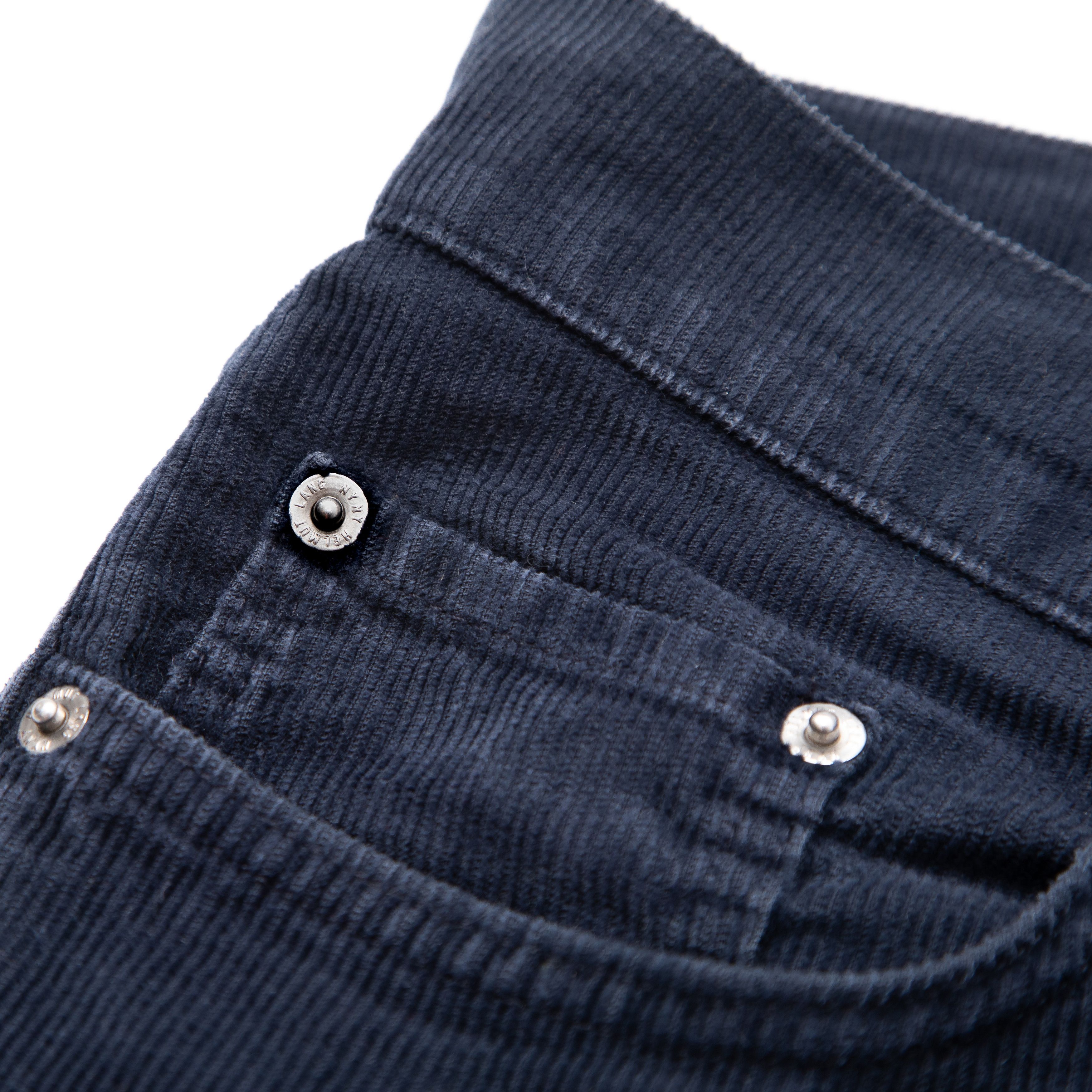 Helmut Lang HELMUT LANG NY Double Cuff Corduroy Pants Navy / Black Size US 33 - 7 Thumbnail