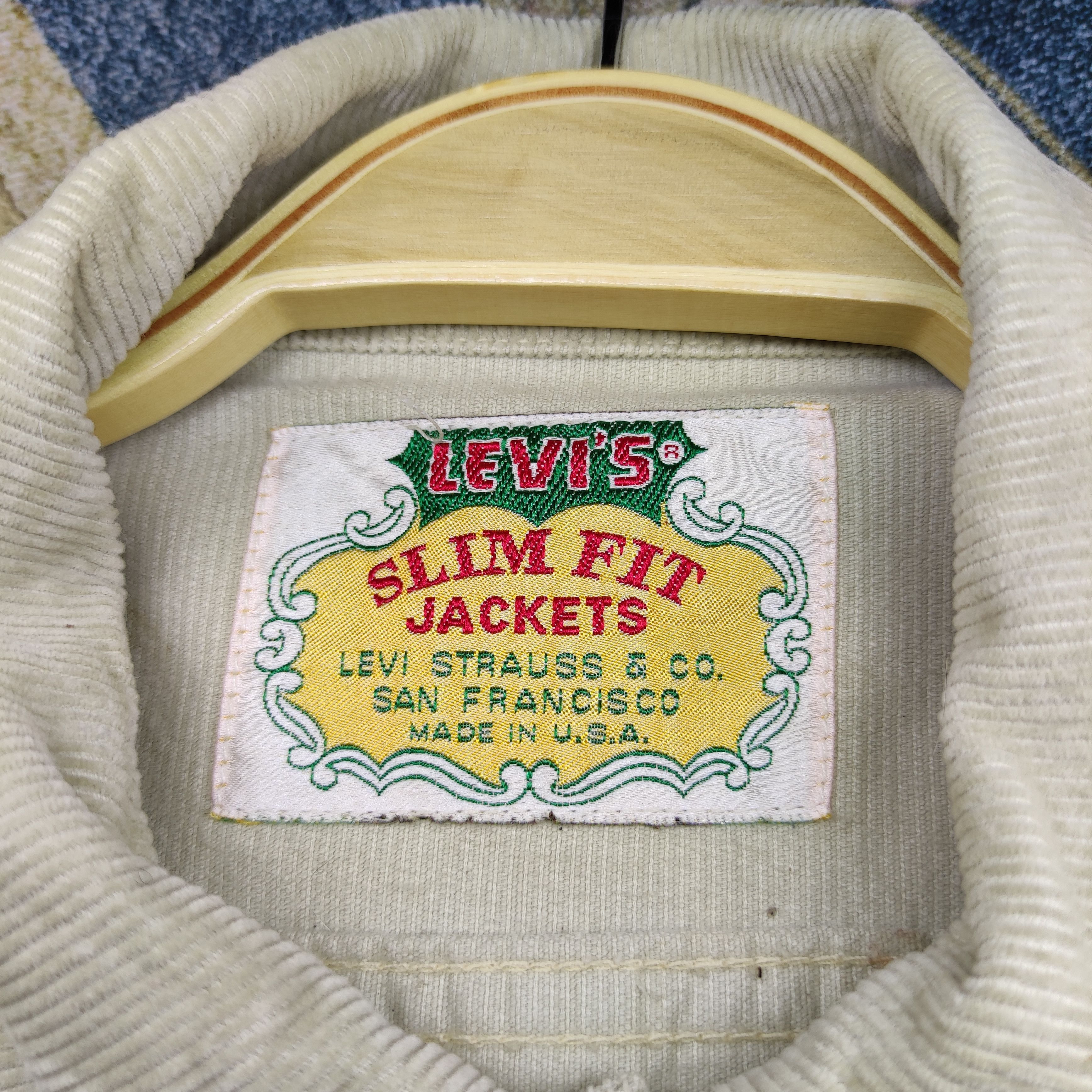 Levi's Vintage 60’s LEVI’S Big E SlimFit Trucker corduroy Size US M / EU 48-50 / 2 - 13 Thumbnail