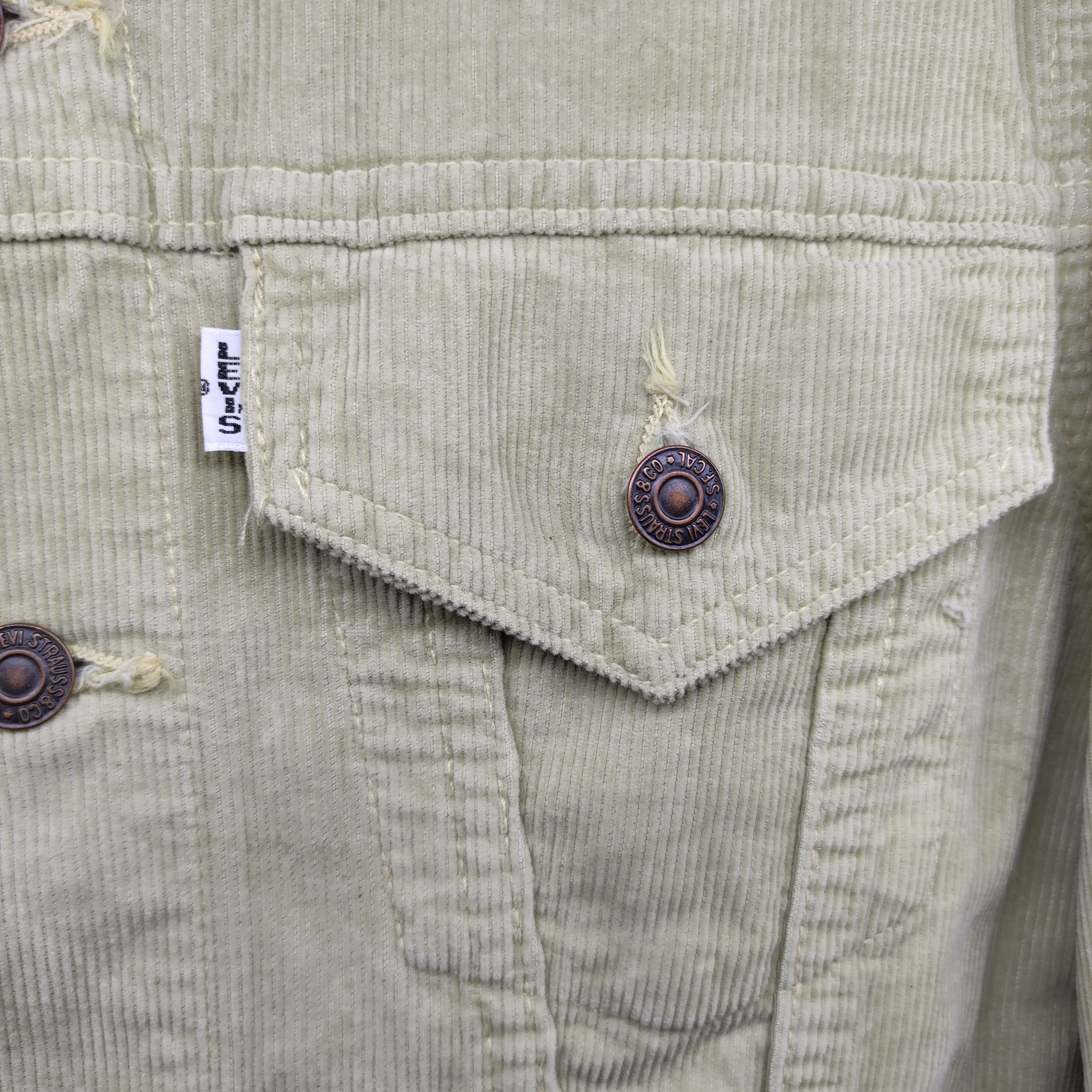 Levi's Vintage 60’s LEVI’S Big E SlimFit Trucker corduroy Size US M / EU 48-50 / 2 - 8 Thumbnail