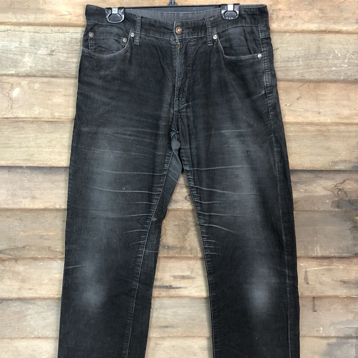 Uniqlo Uniqlo Corduroy vintage Black Denim Pants #c949 Size US 32 / EU 48 - 4 Thumbnail