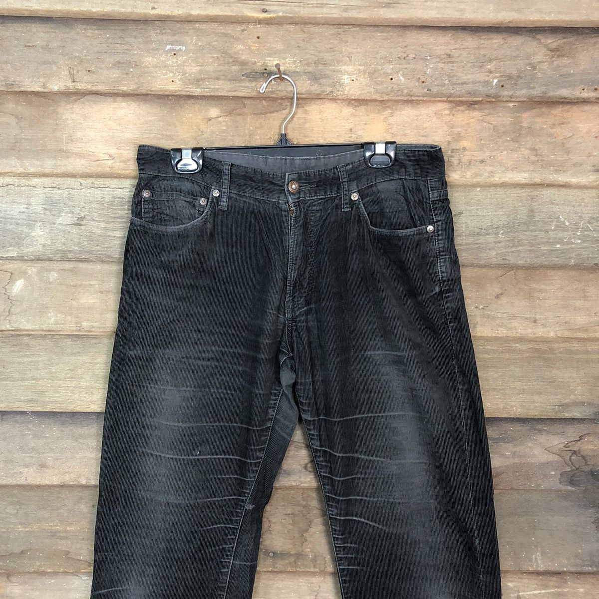 Uniqlo Uniqlo Corduroy vintage Black Denim Pants #c949 Size US 32 / EU 48 - 2 Thumbnail