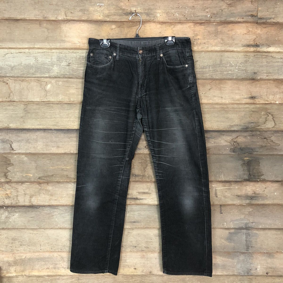 Uniqlo Uniqlo Corduroy vintage Black Denim Pants #c949 Size US 32 / EU 48 - 1 Thumbnail