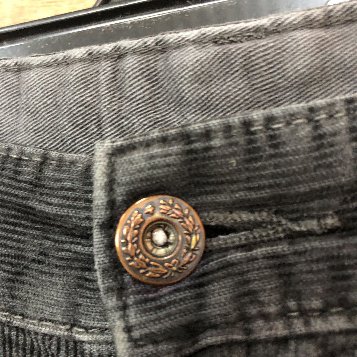 Uniqlo Uniqlo Corduroy vintage Black Denim Pants #c949 Size US 32 / EU 48 - 5 Thumbnail