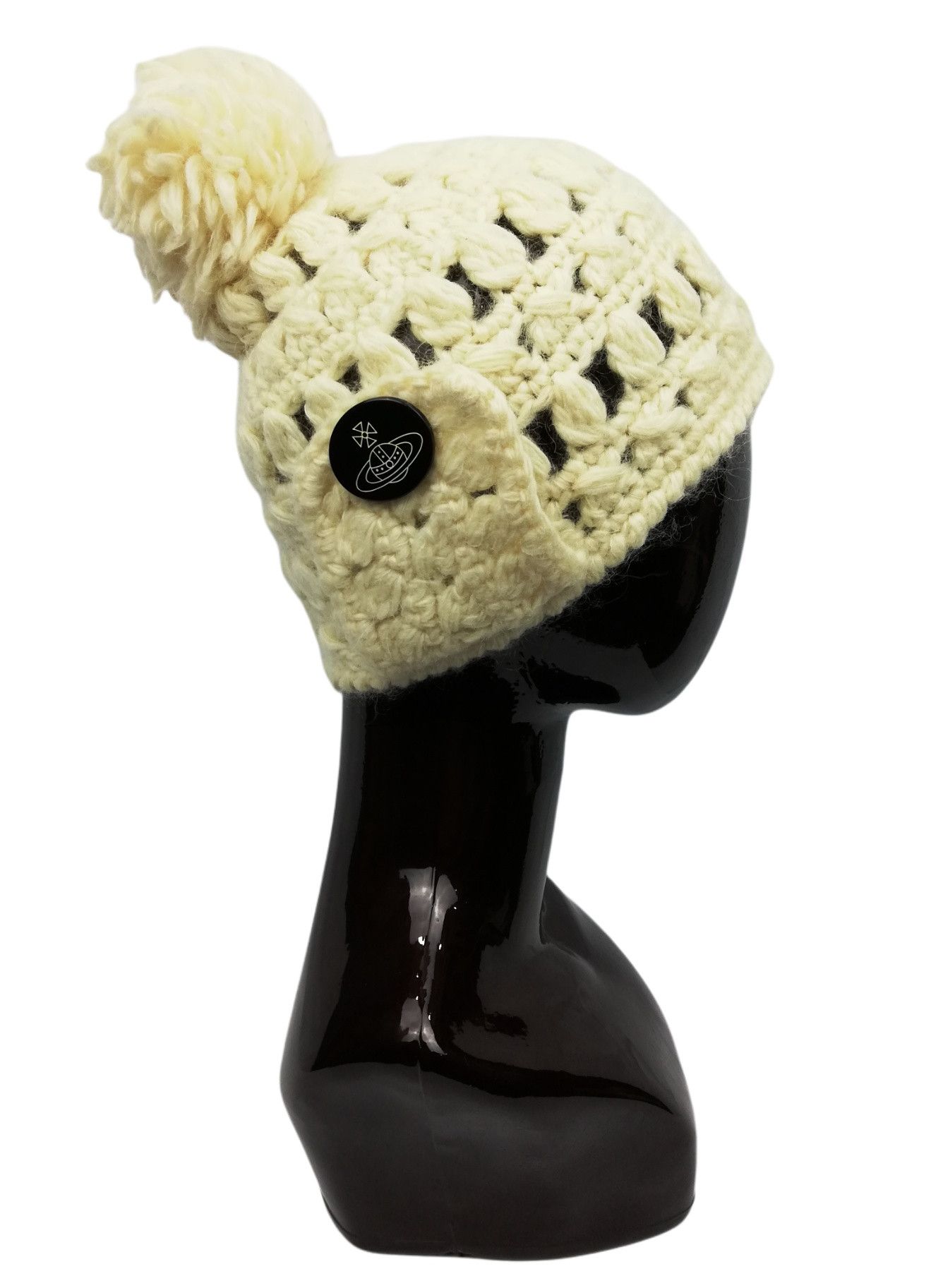 Vivienne Westwood 🔥GRAIL Vivienne Westwood Knitted Wool Hat Orb Logo Design Size ONE SIZE - 7 Thumbnail
