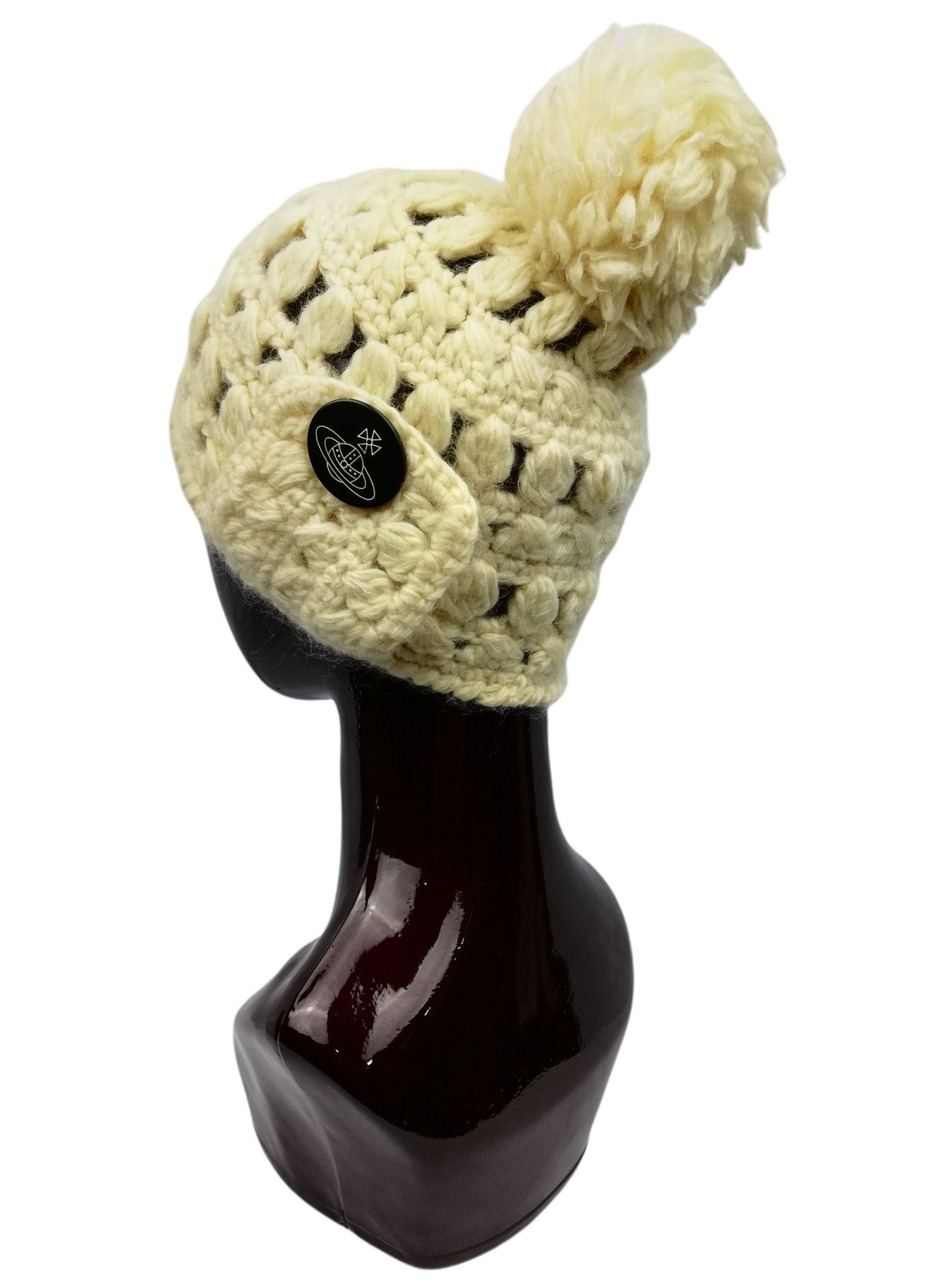 Vivienne Westwood 🔥GRAIL Vivienne Westwood Knitted Wool Hat Orb Logo Design Size ONE SIZE - 4 Thumbnail