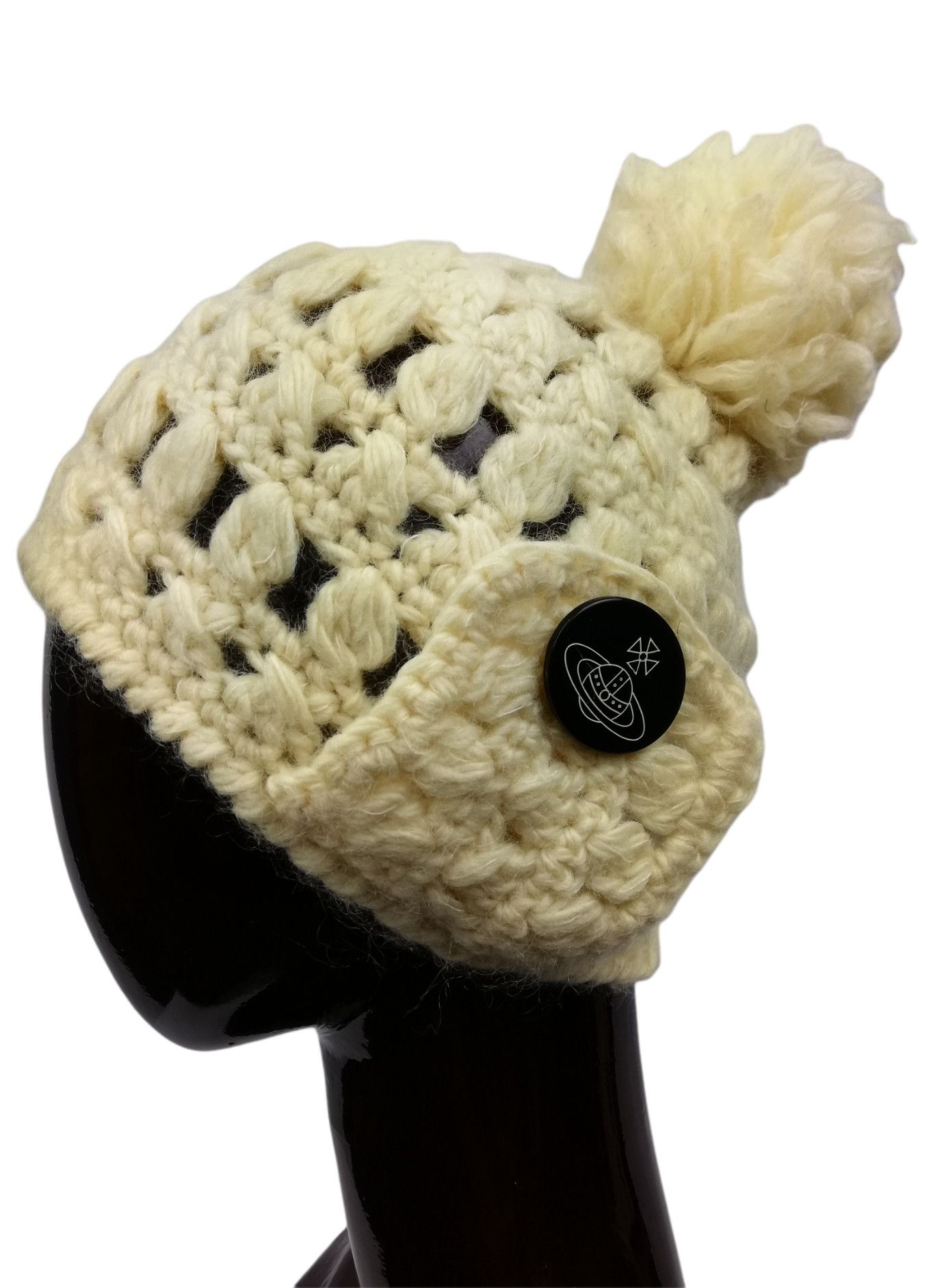 Vivienne Westwood 🔥GRAIL Vivienne Westwood Knitted Wool Hat Orb Logo Design Size ONE SIZE - 10 Thumbnail