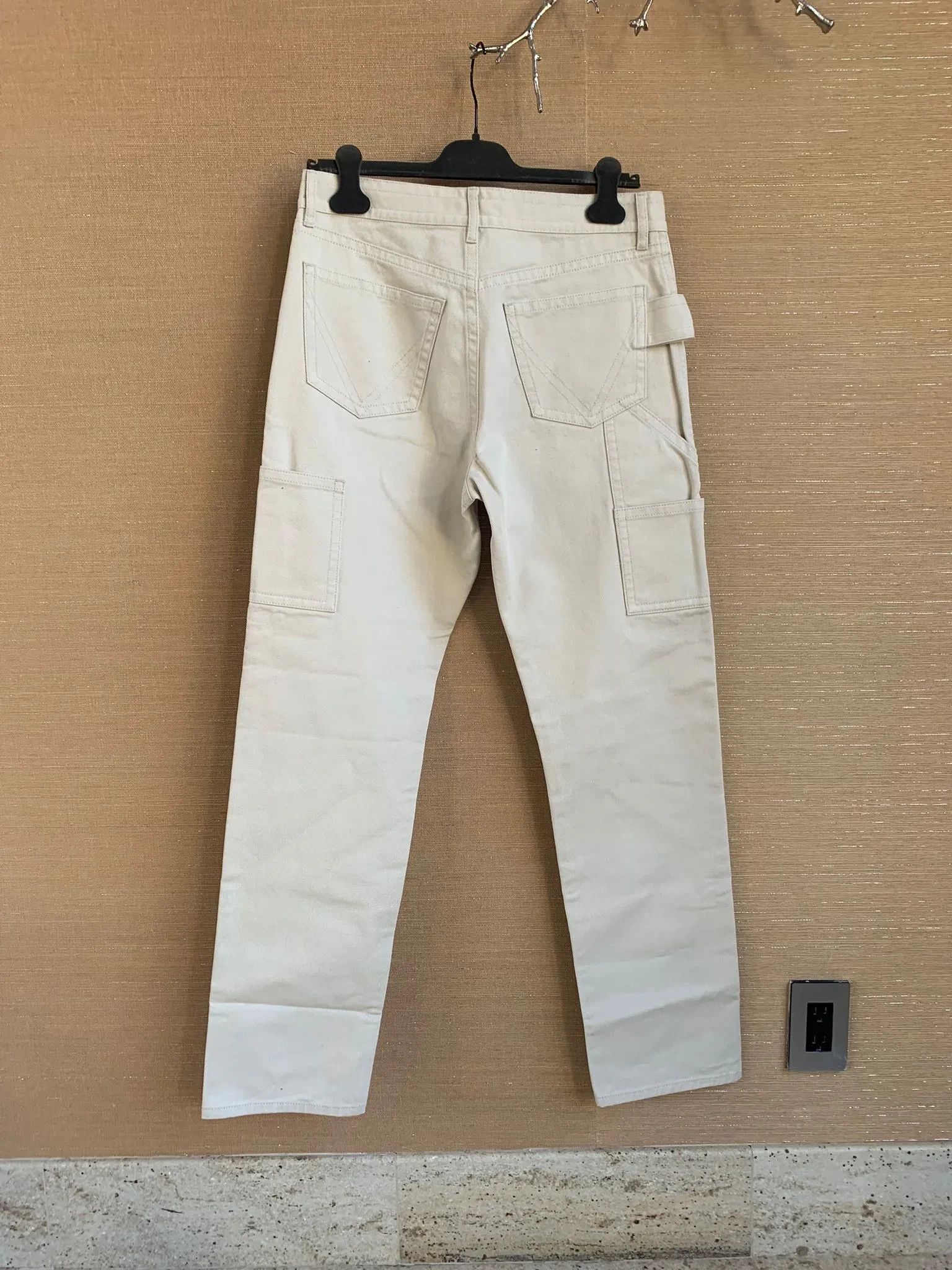 Pre-owned Bottega Veneta Cotton Dickies In Chalk White