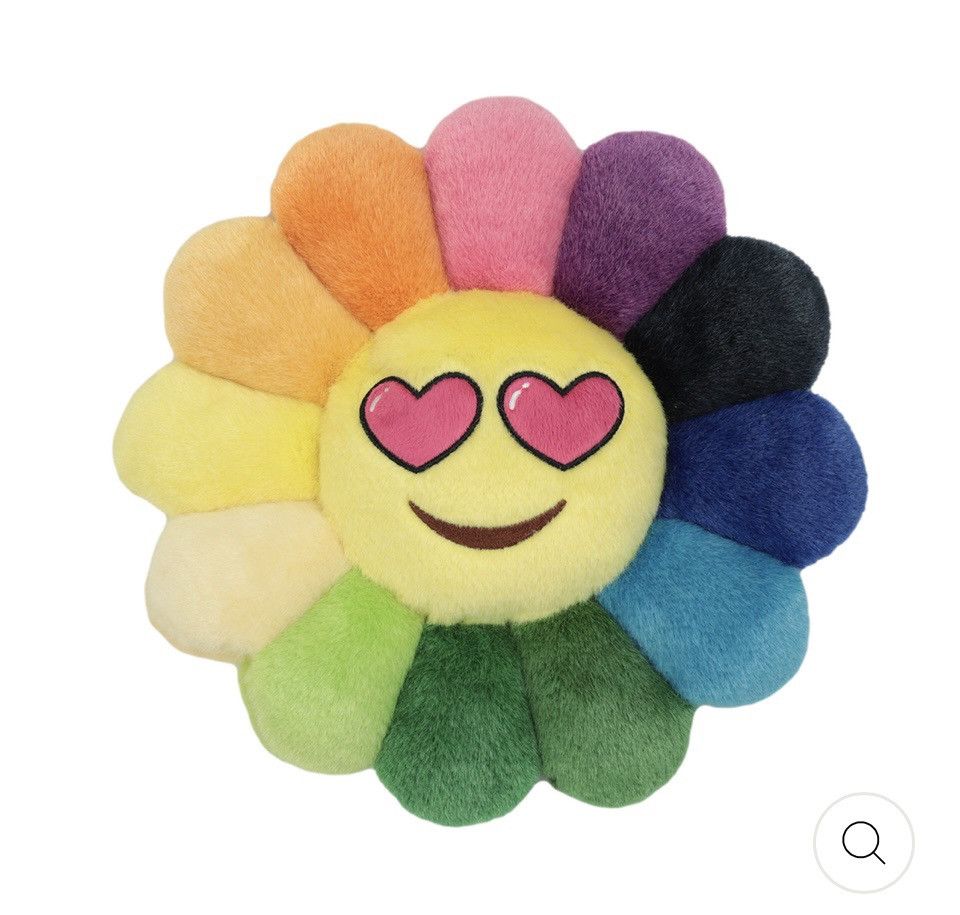 Takashi Murakami Emoji Plush Pillow