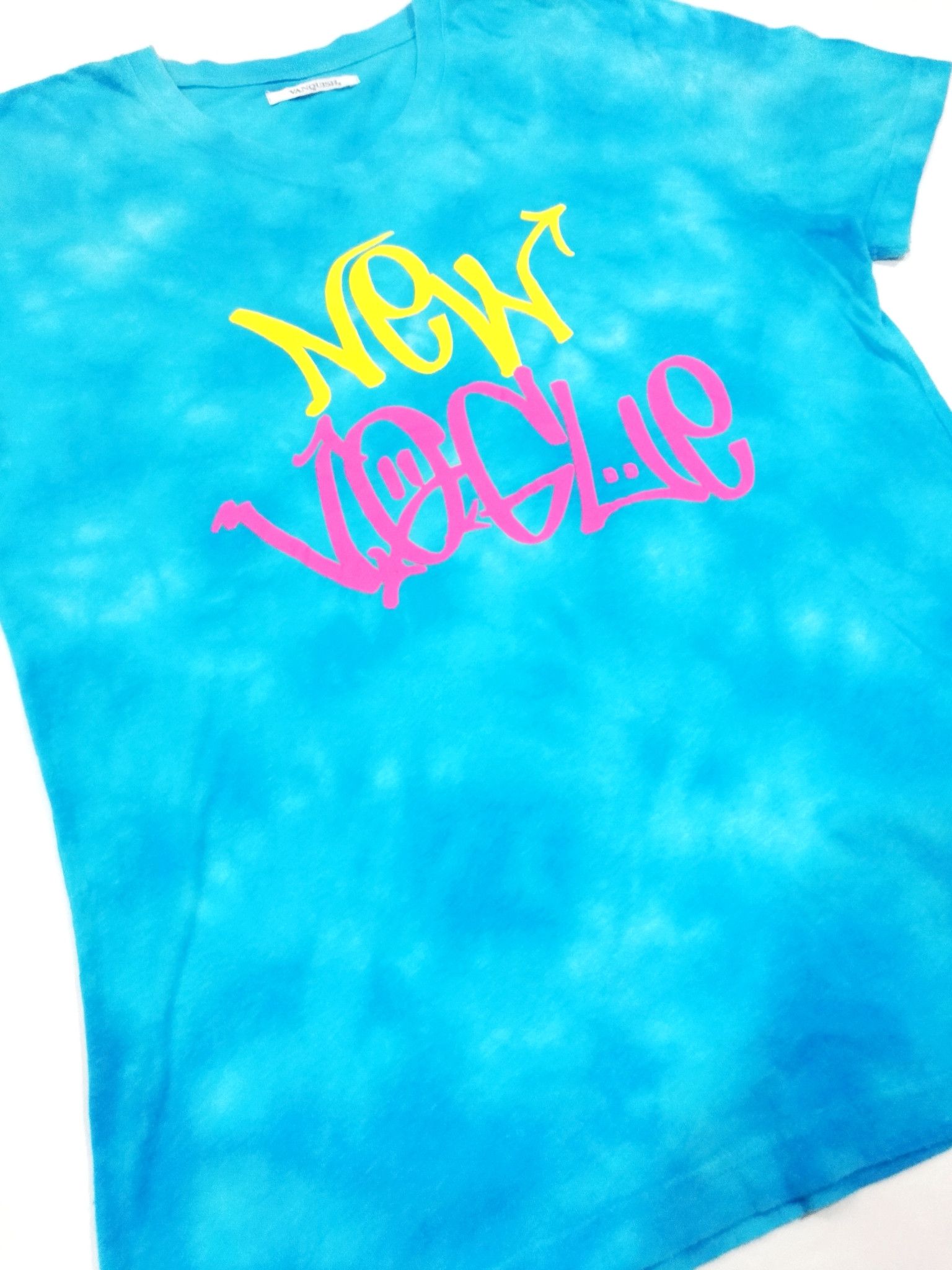 Japanese Brand × Vanquish VERY RARE! VANQUISH "NEW VOGUE" NEON TIE DYE T-SHIRT Size US L / EU 52-54 / 3 - 3 Thumbnail