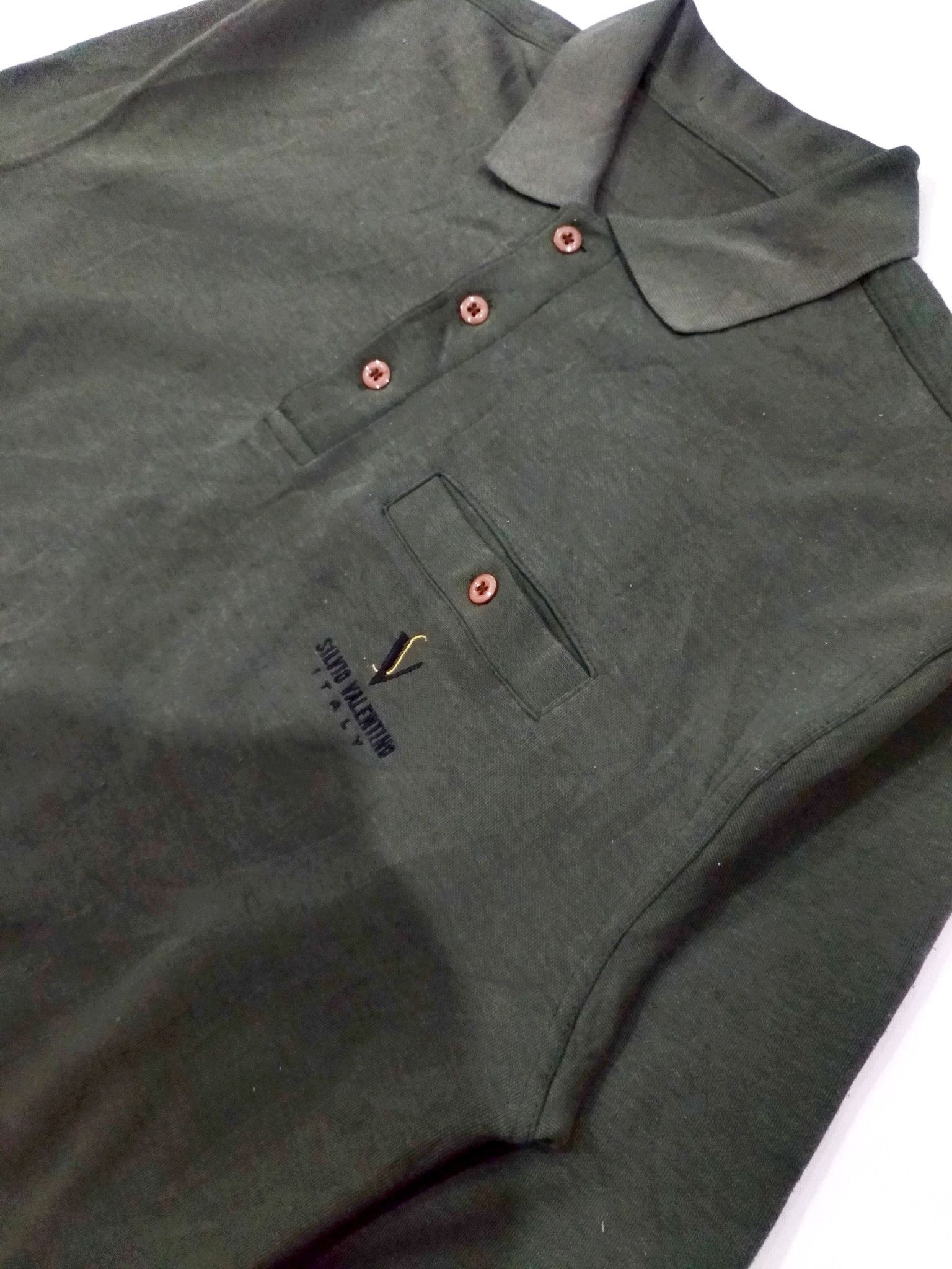 Designer × Valentino RARE! VTG SILVIO VALENTINO LOGO SPELL OUT PULLOVER Size US M / EU 48-50 / 2 - 5 Thumbnail