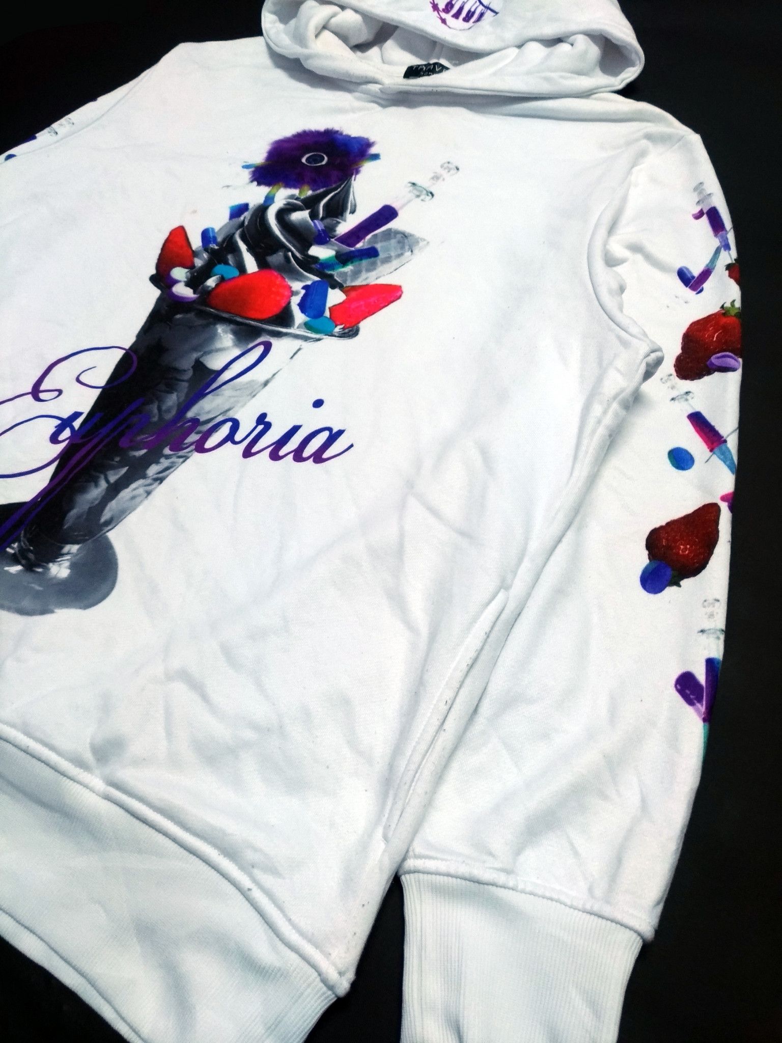 Japanese Brand RARE! TRAVAS TOKYO "EUPHORIA" HOODIE PULLOVER Size US L / EU 52-54 / 3 - 4 Thumbnail