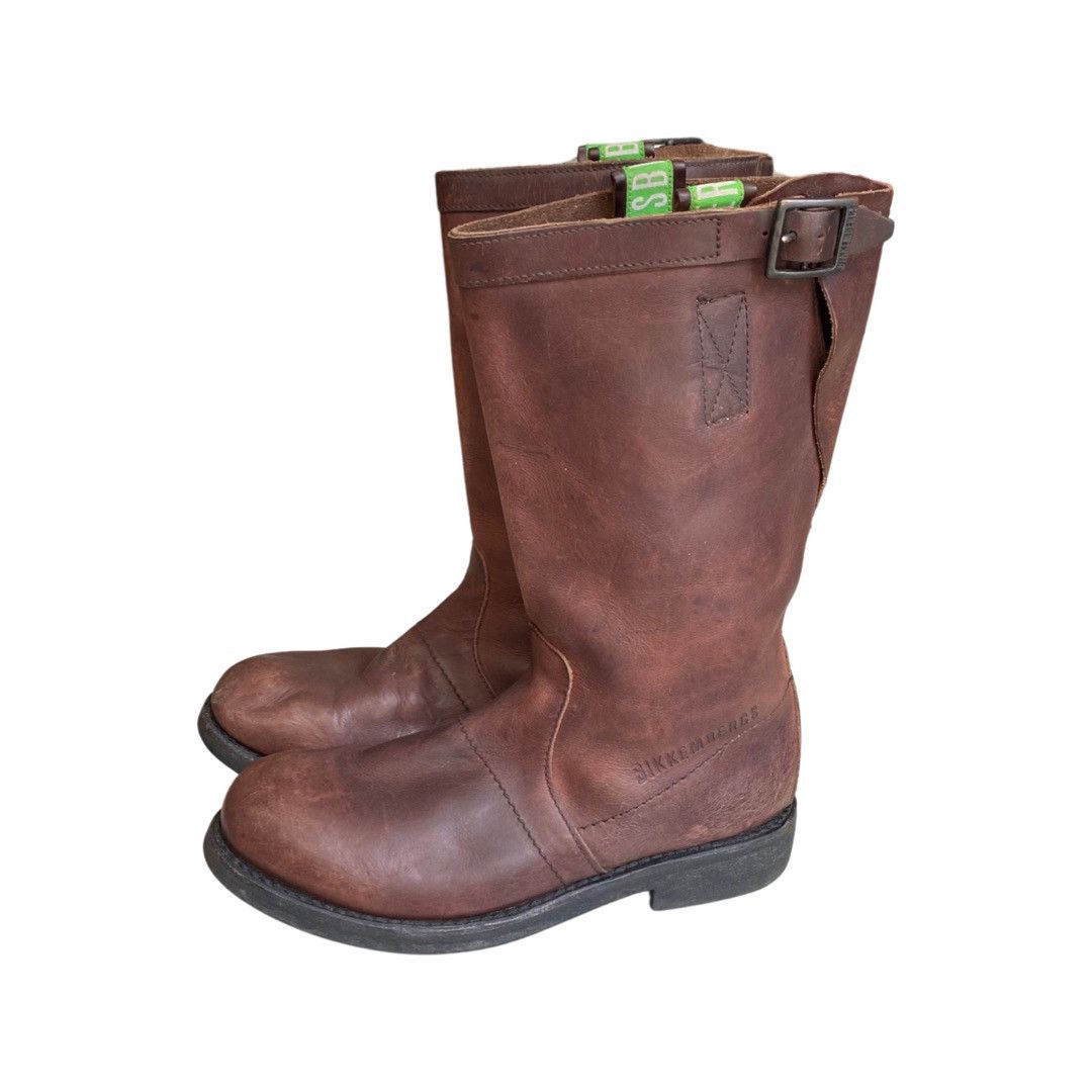 image of Dirk Bikkembergs Dirk Bikemberg Biker Boots in Brown, Men's (Size 7)