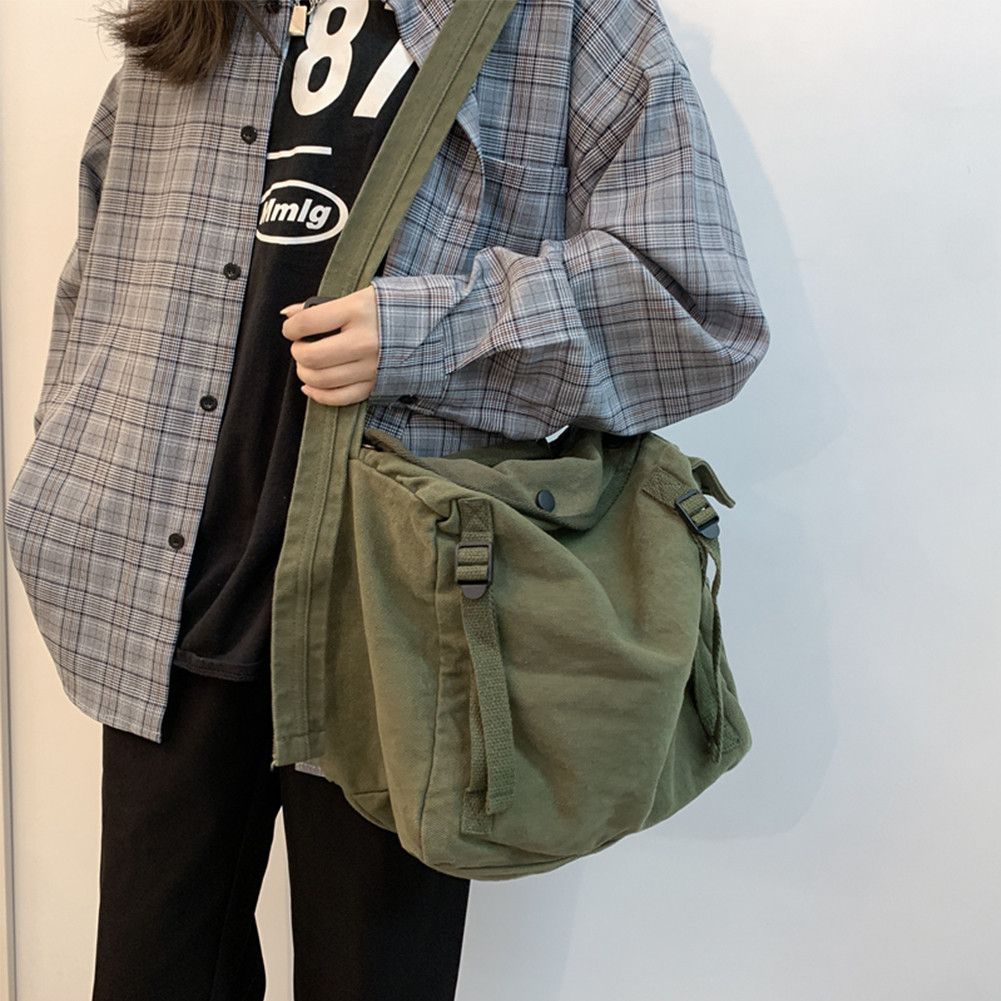 Japanese Brand Army Green Vintage style Military Crossbody bag Size ONE SIZE - 1 Thumbnail